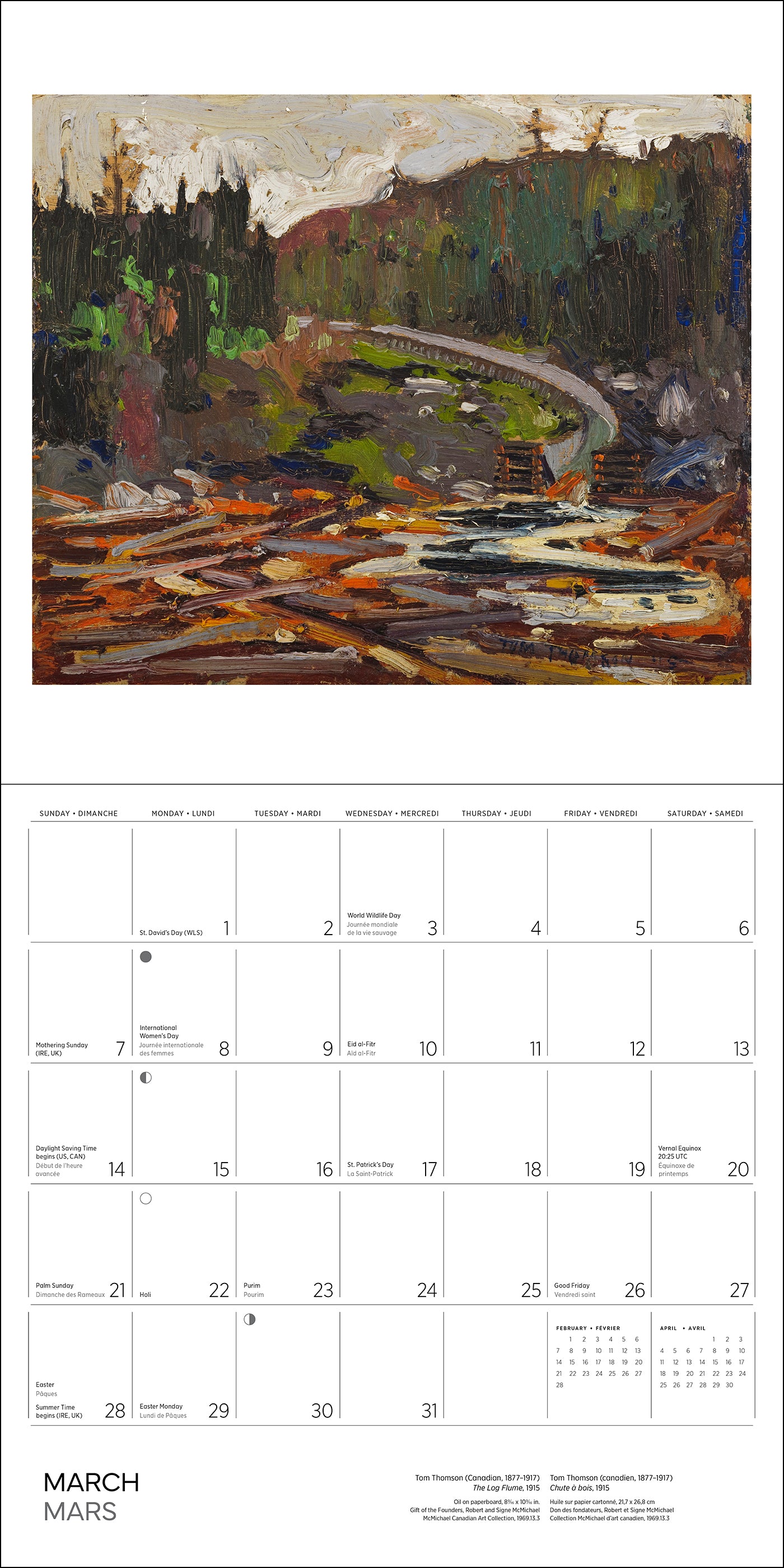 Tom Thomson 2027 Wall Calendar_Interior_3