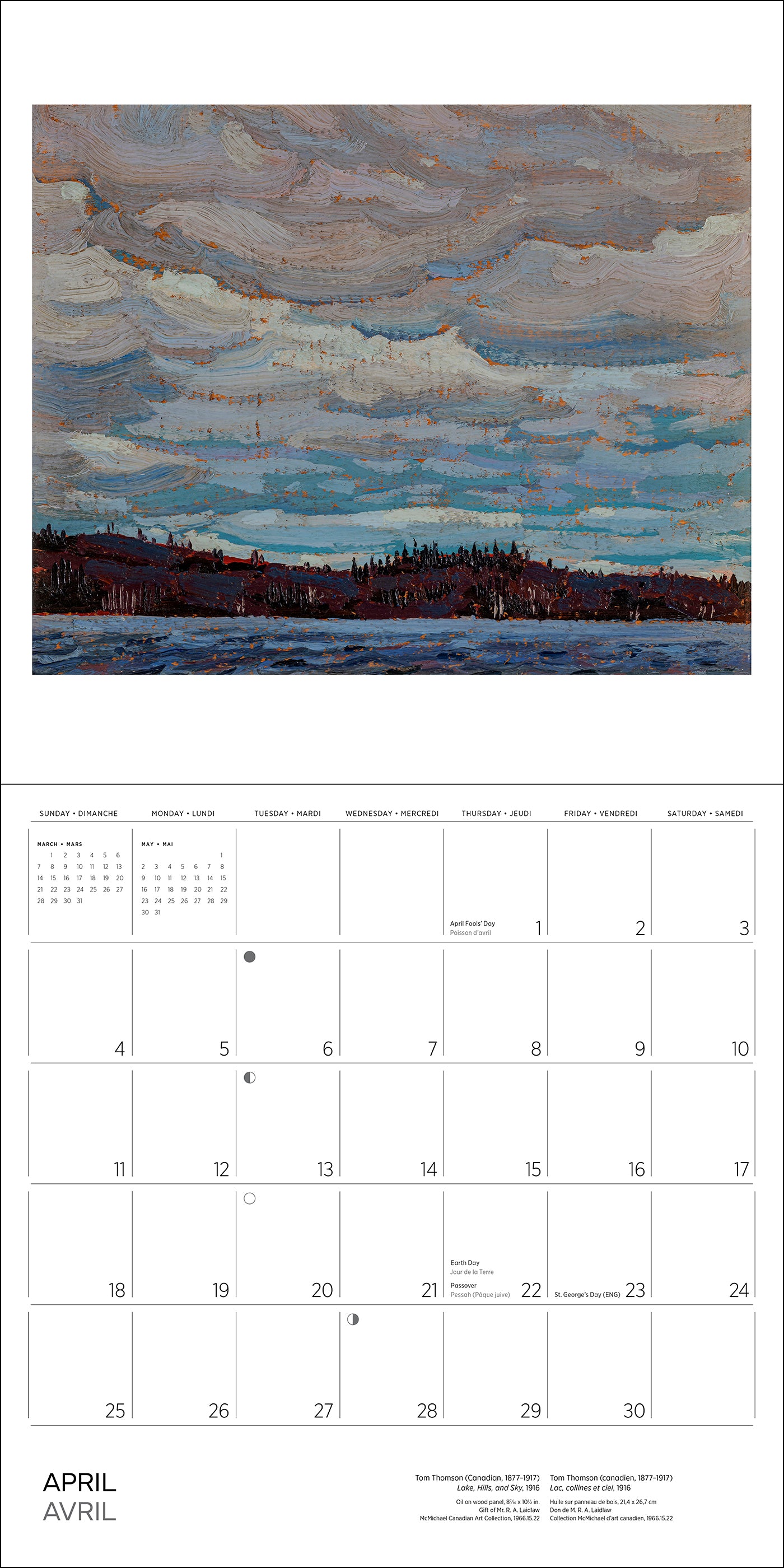Tom Thomson 2027 Wall Calendar_Interior_4
