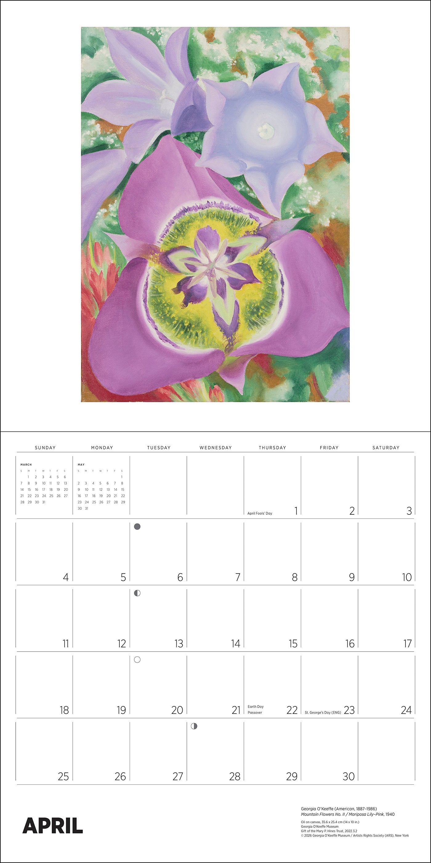 Georgia O'Keeffe 2027 Wall Calendar_Interior_2