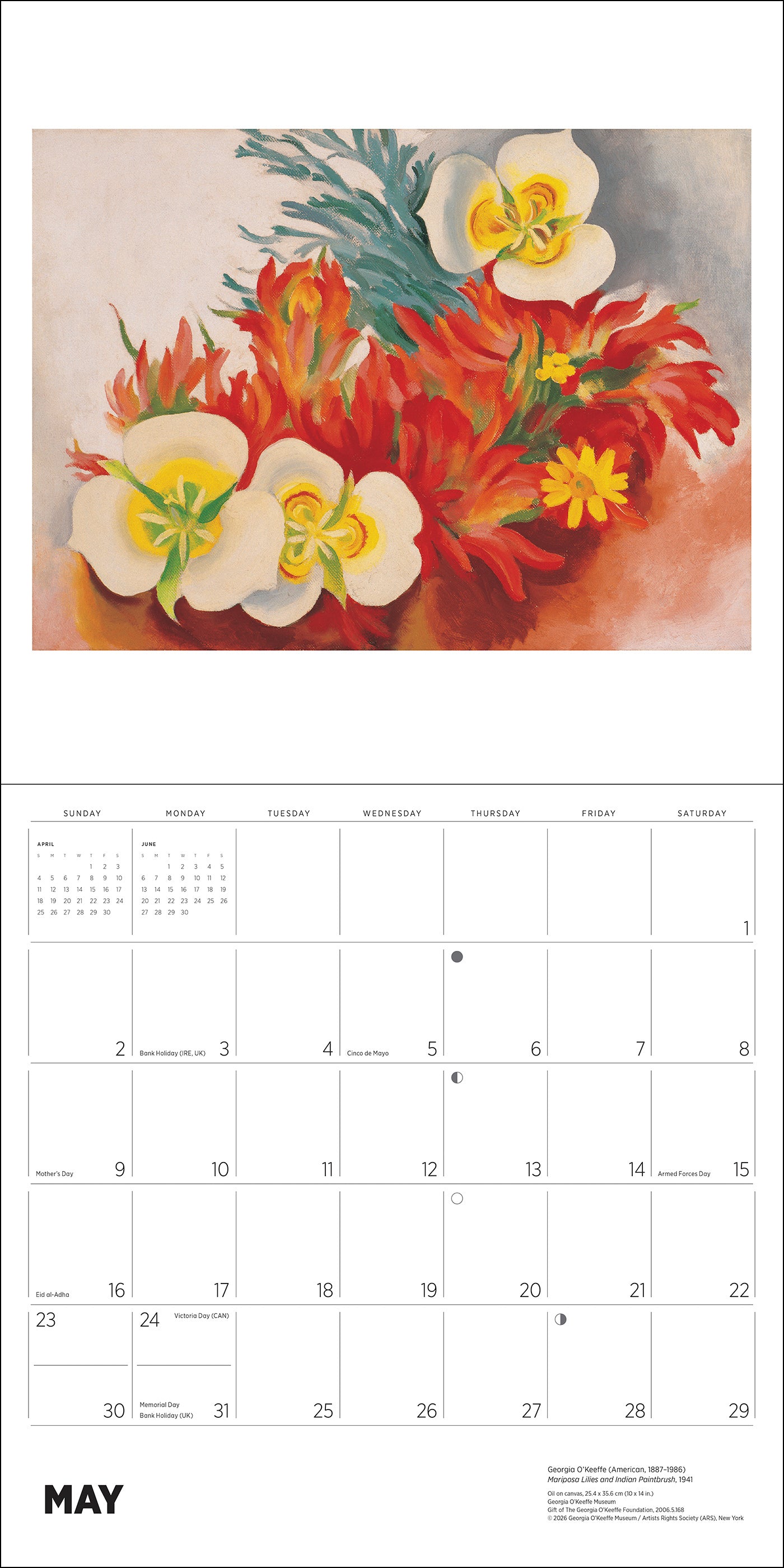 Georgia O'Keeffe 2027 Wall Calendar_Interior_3