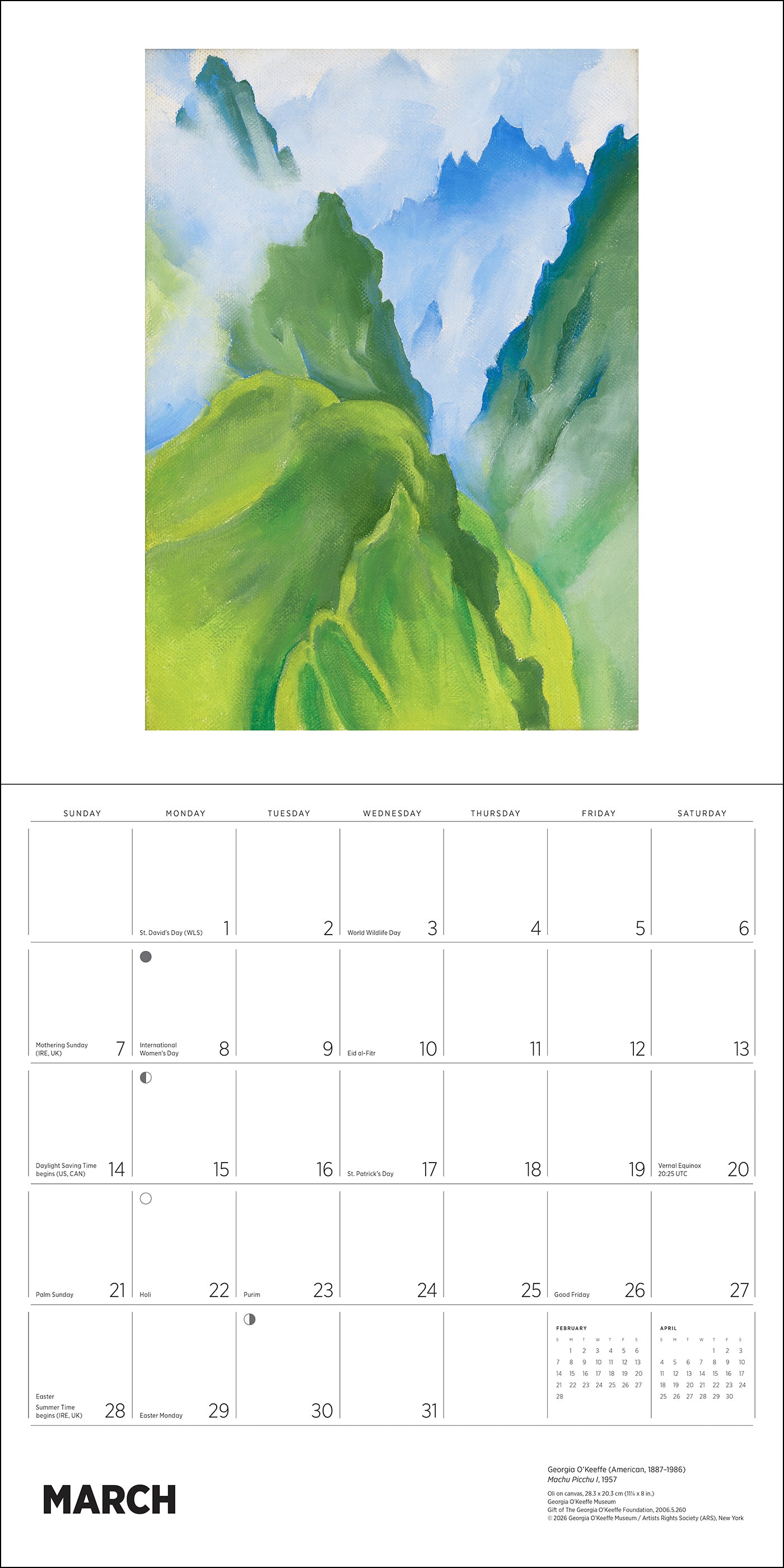 Georgia O'Keeffe 2027 Wall Calendar_Interior_5