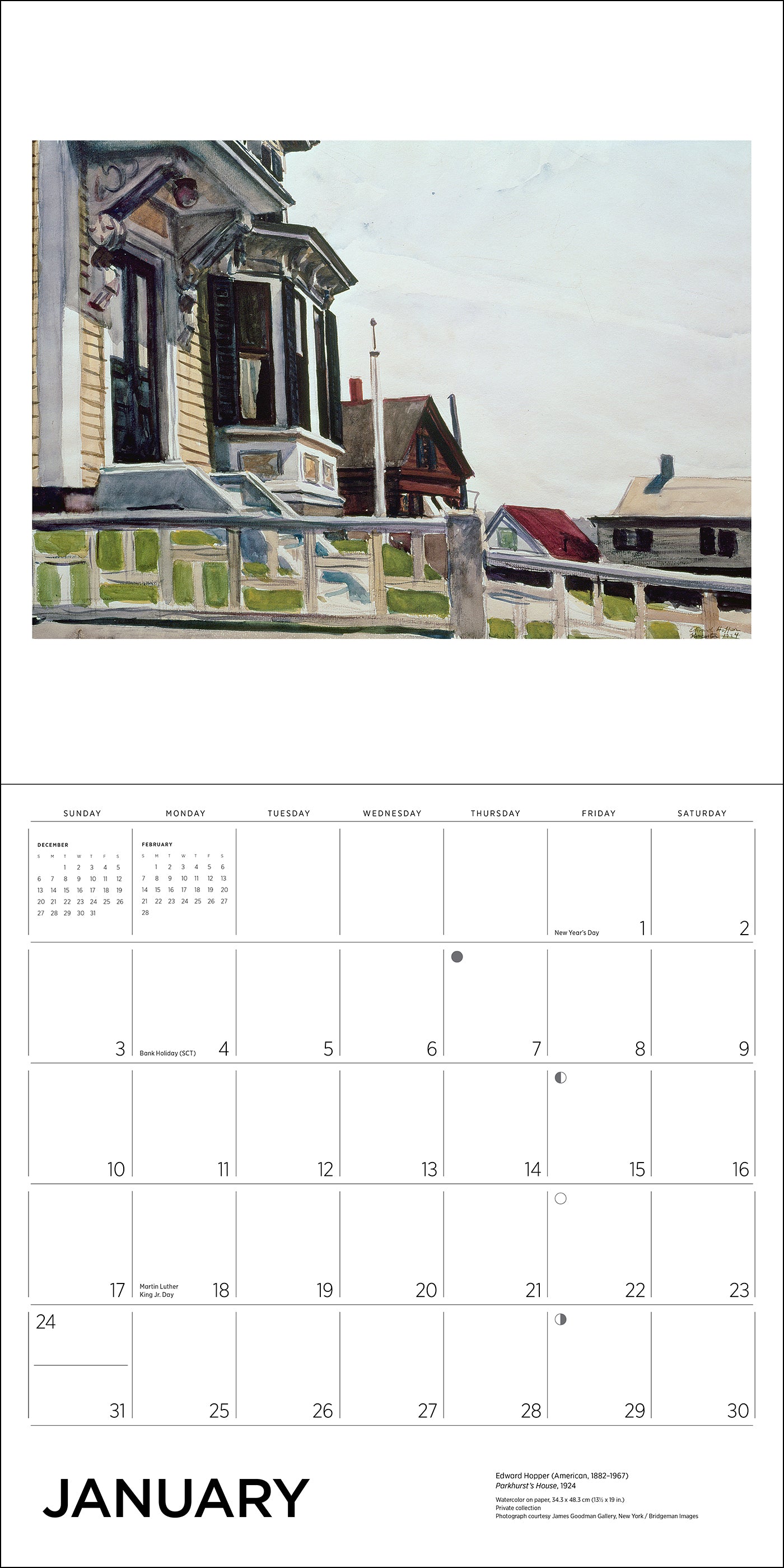 Edward Hopper 2027 Wall Calendar_Interior_1