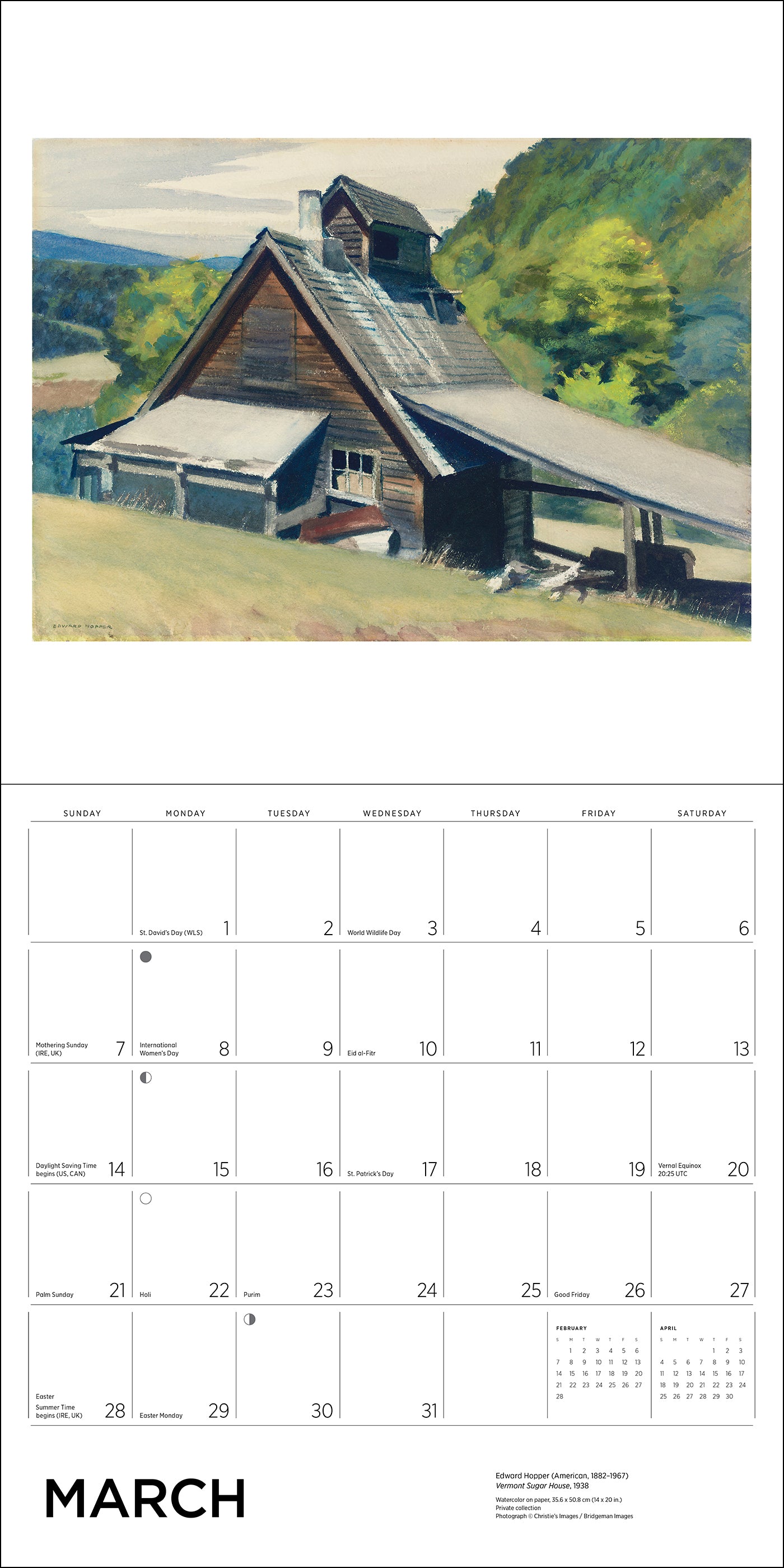 Edward Hopper 2027 Wall Calendar_Interior_2