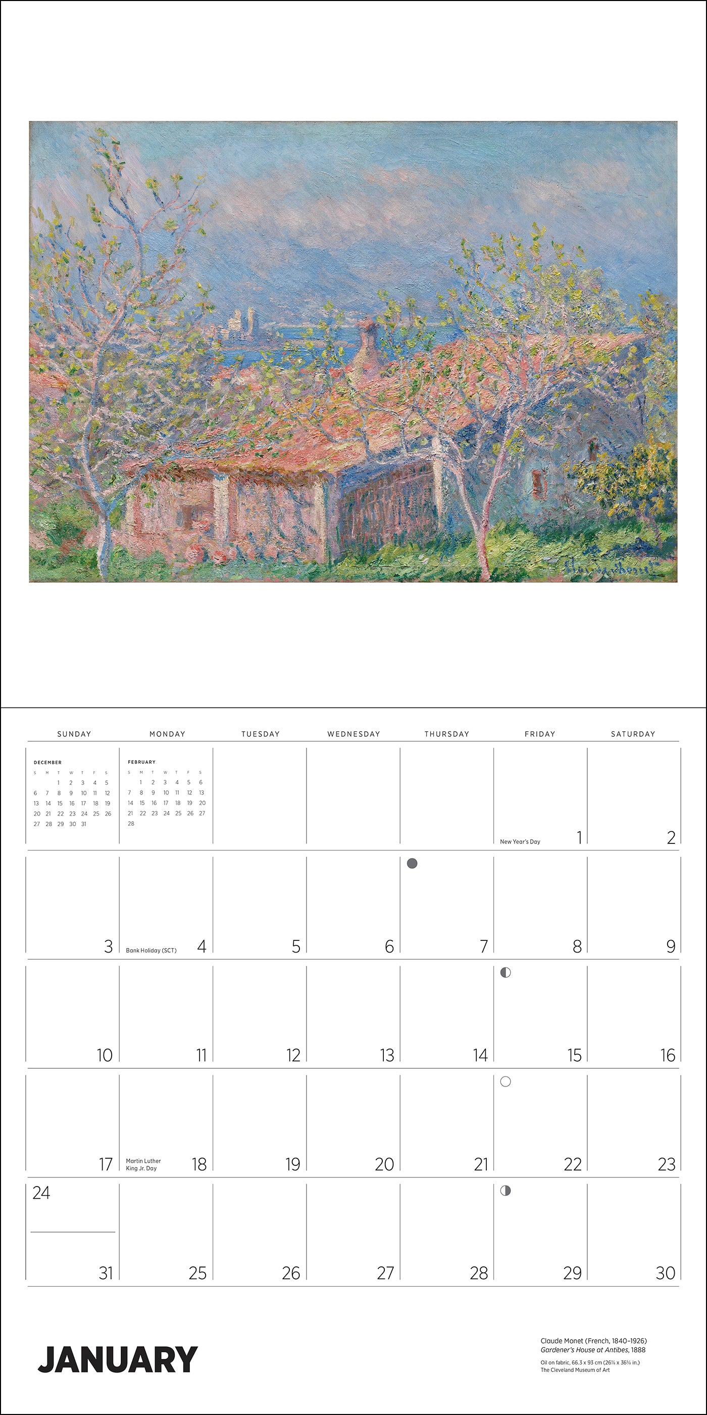 Claude Monet 2027 Wall Calendar_Interior_1