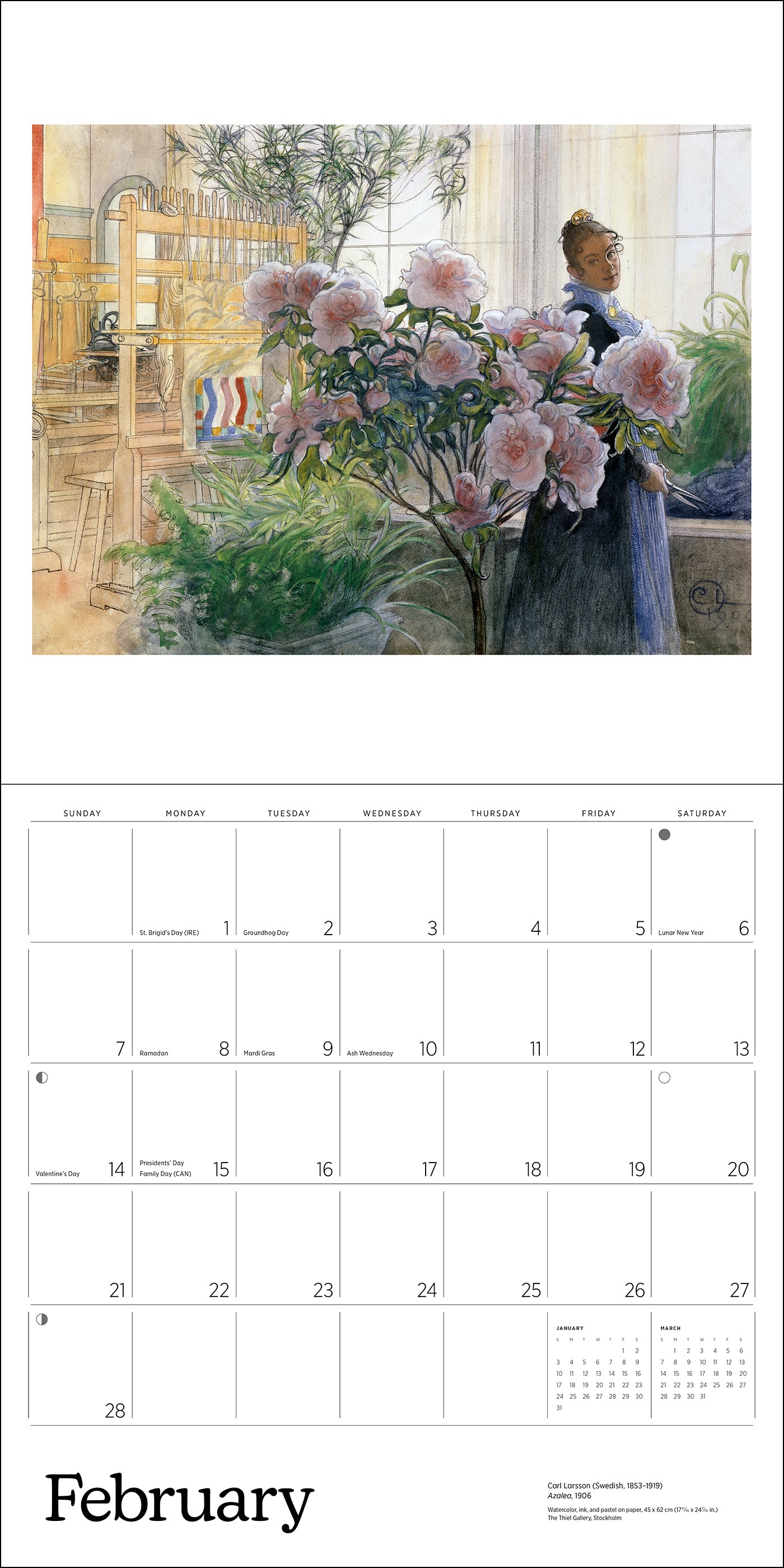 Carl Larsson 2027 Wall Calendar_Interior_2