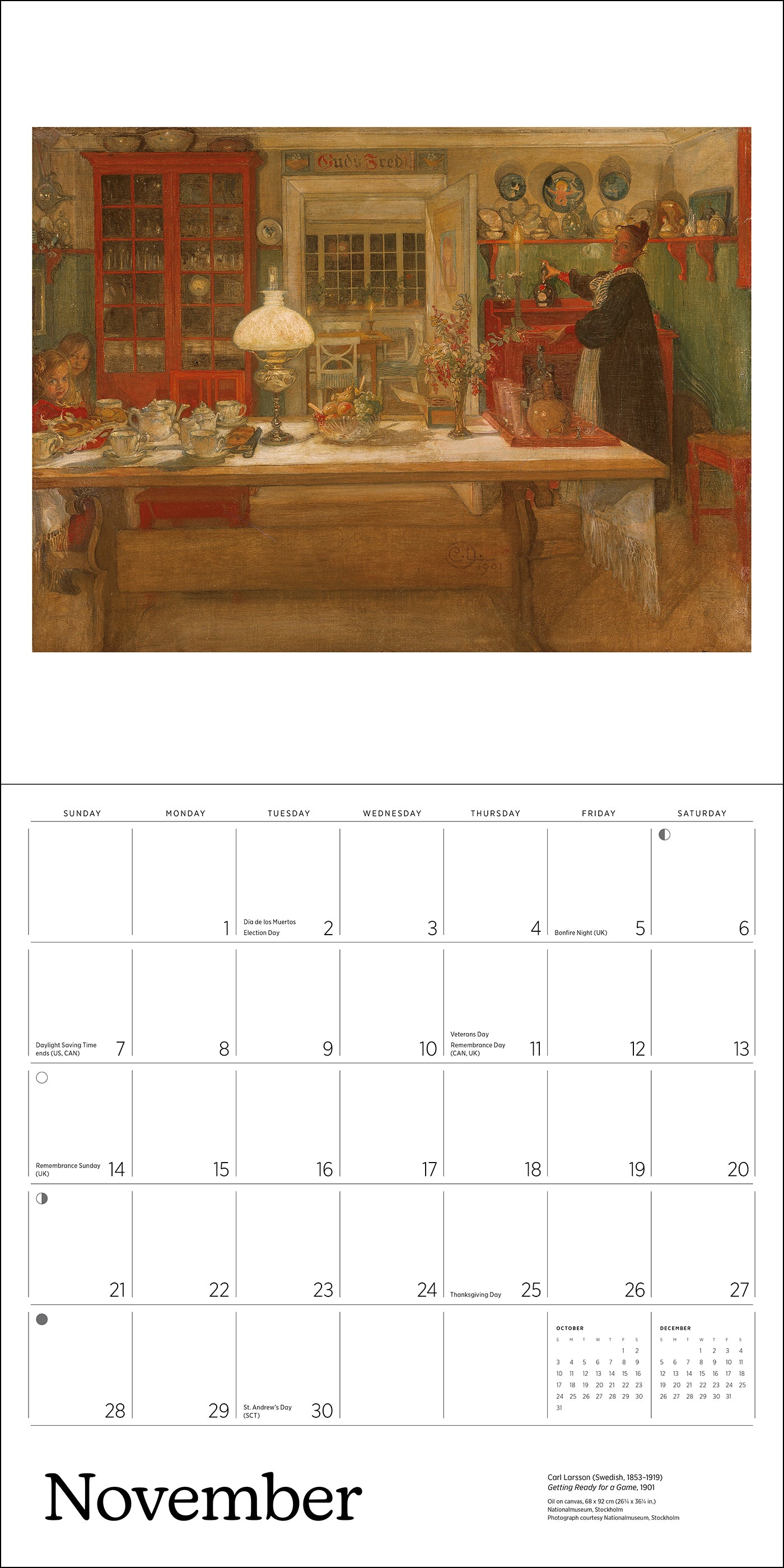 Carl Larsson 2027 Wall Calendar_Interior_5