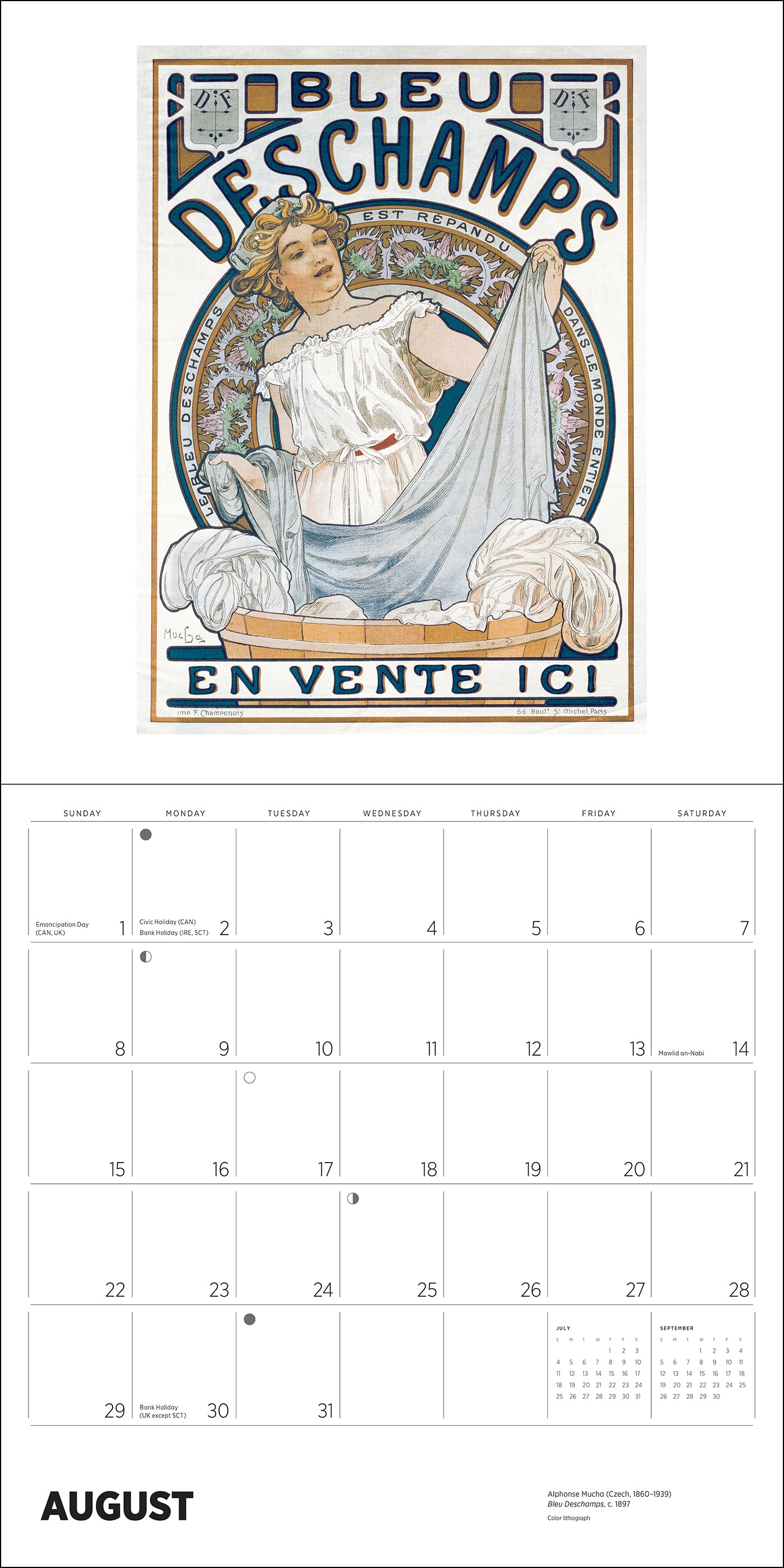 Alphonse Mucha 2027 Wall Calendar_Interior_4