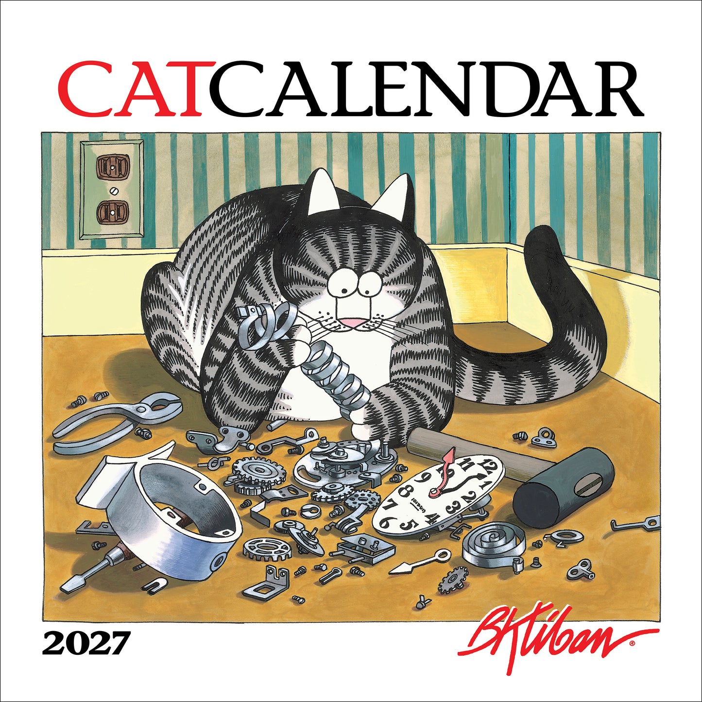 B. Kliban: CatCalendar 2027 Wall Calendar_Front_Flat