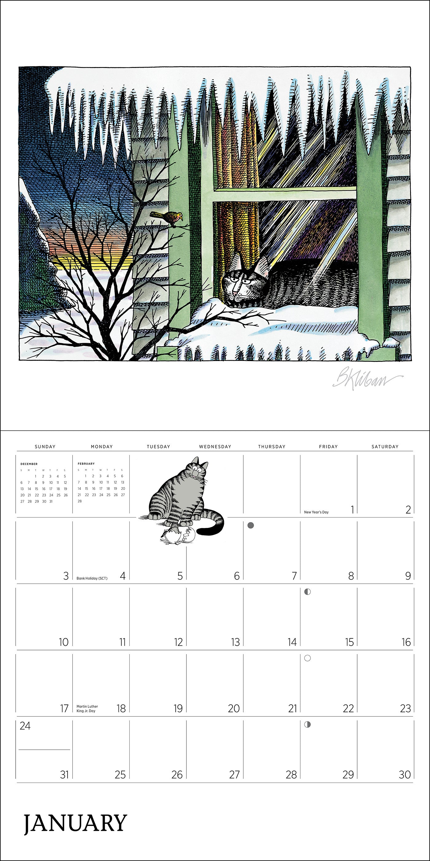 B. Kliban: CatCalendar 2027 Wall Calendar_Interior_1