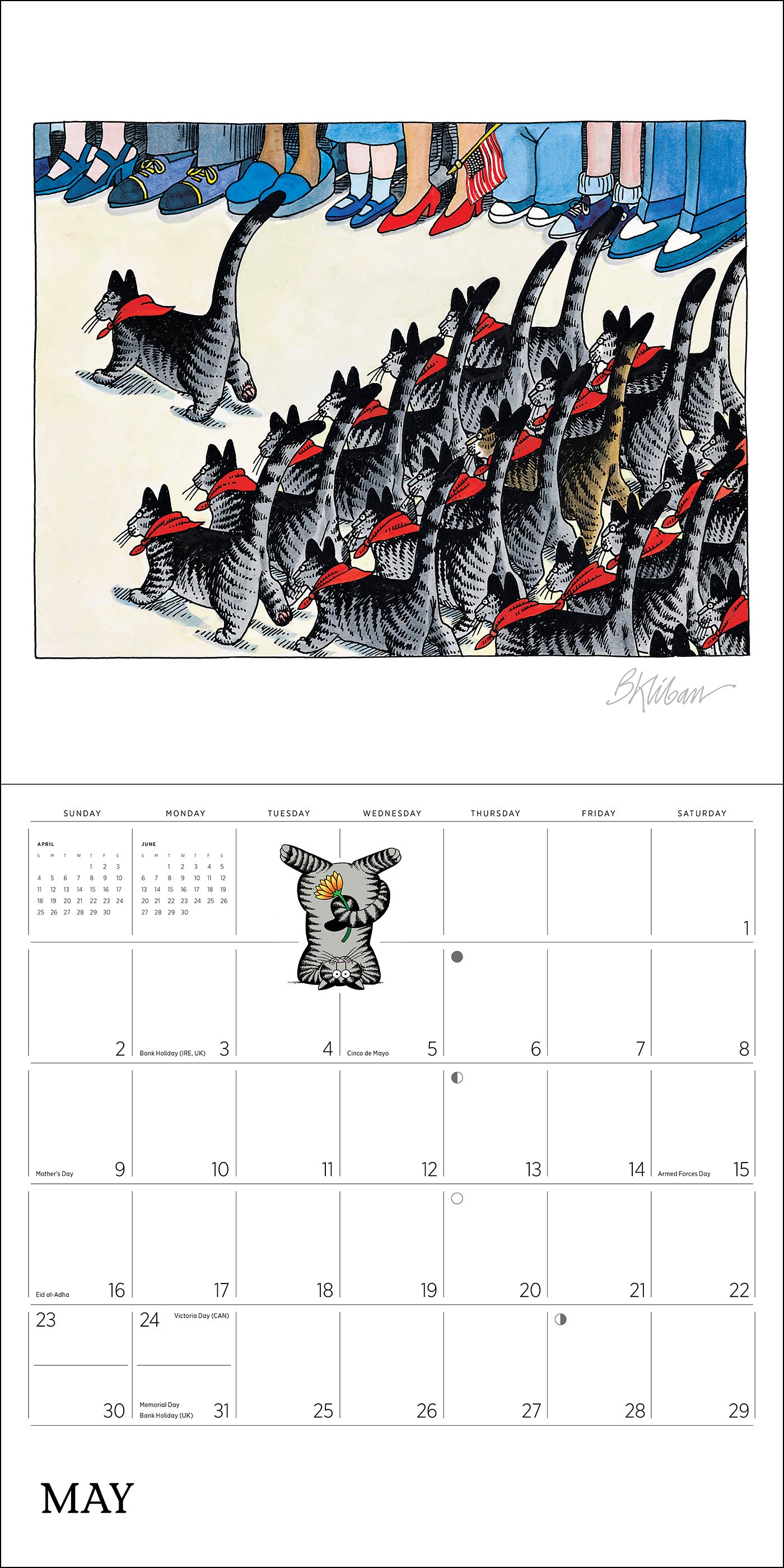 B. Kliban: CatCalendar 2027 Wall Calendar_Interior_4