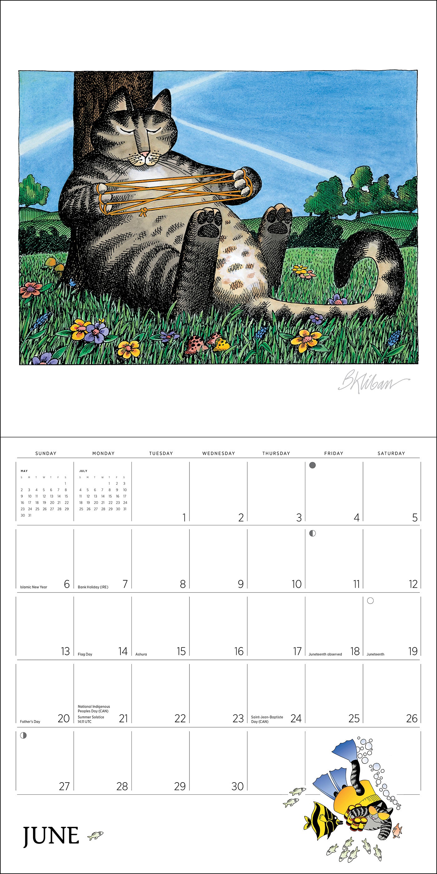B. Kliban: CatCalendar 2027 Wall Calendar_Interior_5
