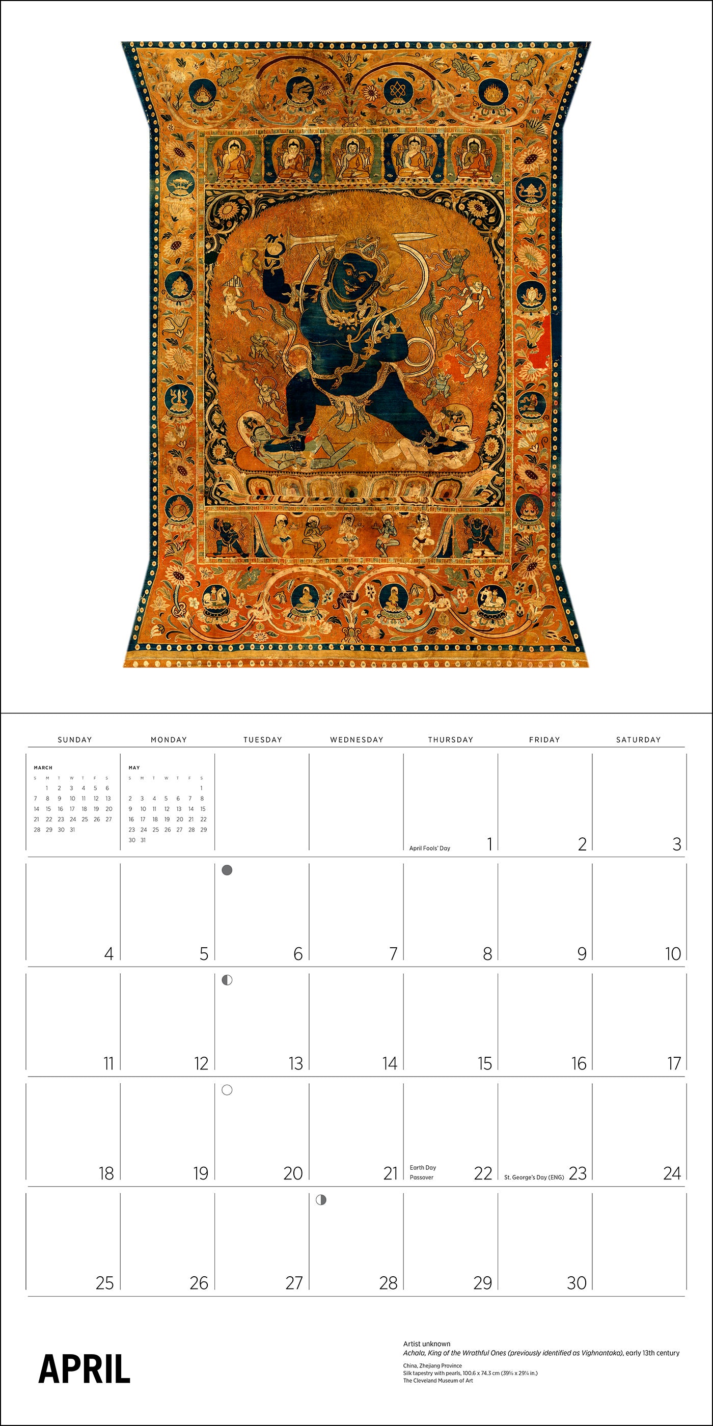 Enlightenment: Buddhist Paintings 2027 Wall Calendar_Interior_3
