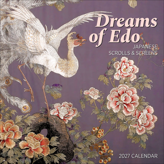 Dreams of Edo: Japanese Scrolls & Screens 2027 Wall Calendar_Front_Flat