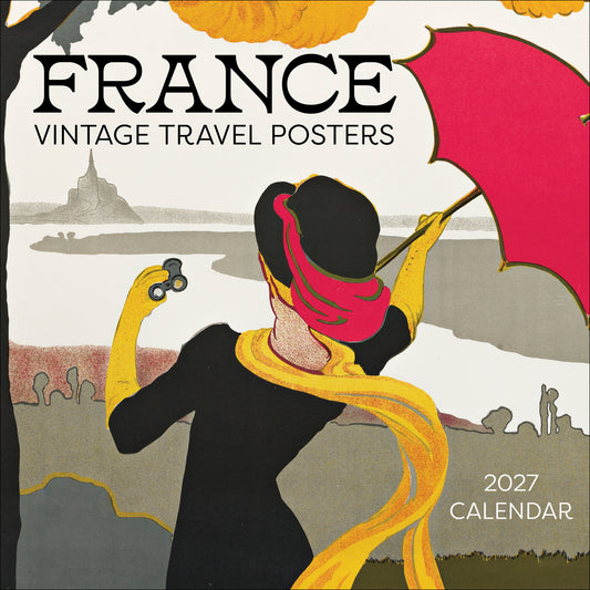 France: Vintage Travel Posters 2027 Wall Calendar_Front_Flat