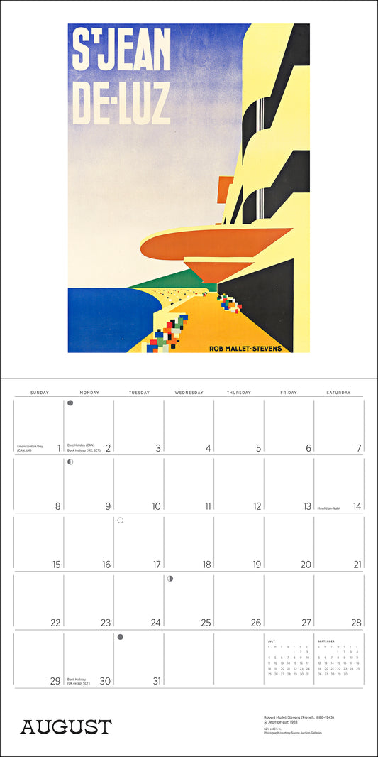 France: Vintage Travel Posters 2027 Wall Calendar_Front_Flat