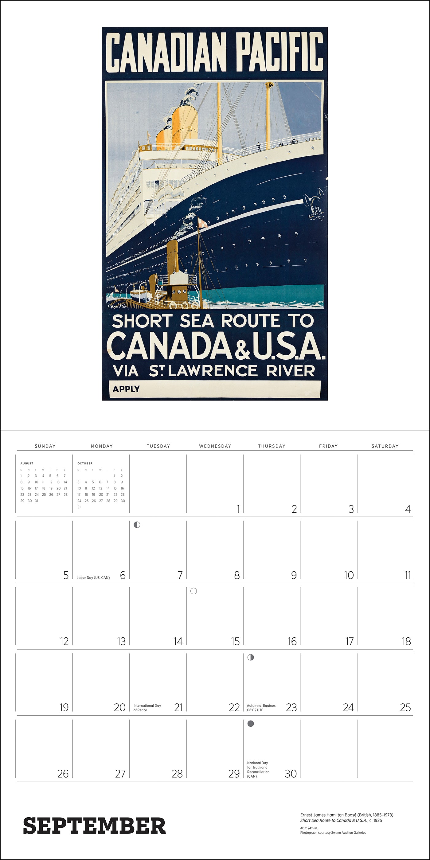 Canada: Vintage Travel Posters 2027 Wall Calendar_Interior_2