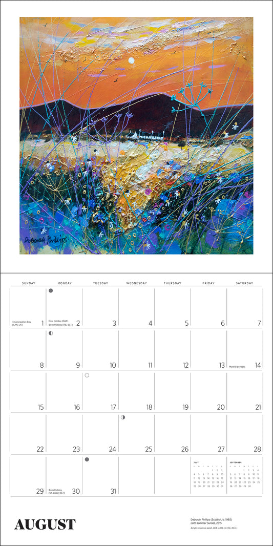 Scotland: The Art of Deborah Phillips 2027 Wall Calendar_Front_Flat