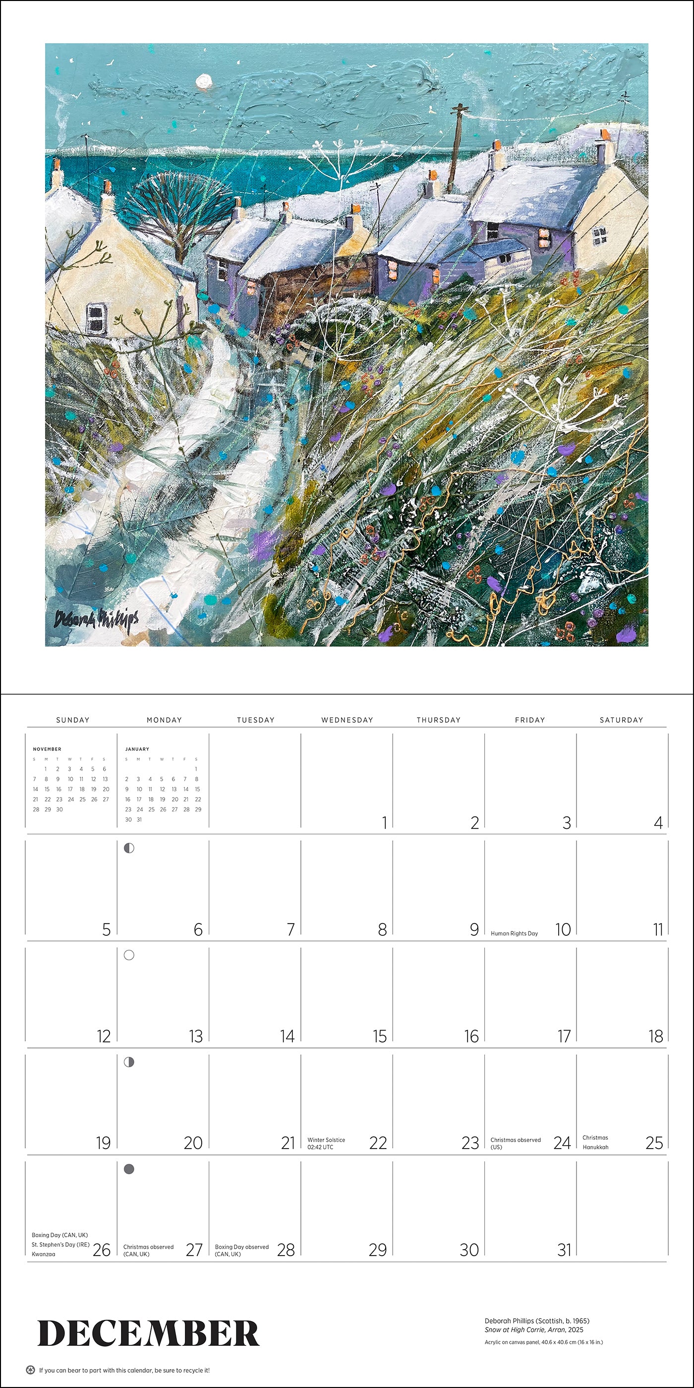 Scotland: The Art of Deborah Phillips 2027 Wall Calendar_Interior_3
