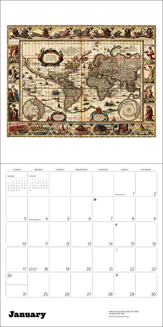 Antique Maps 2027 Wall Calendar_Front_Flat
