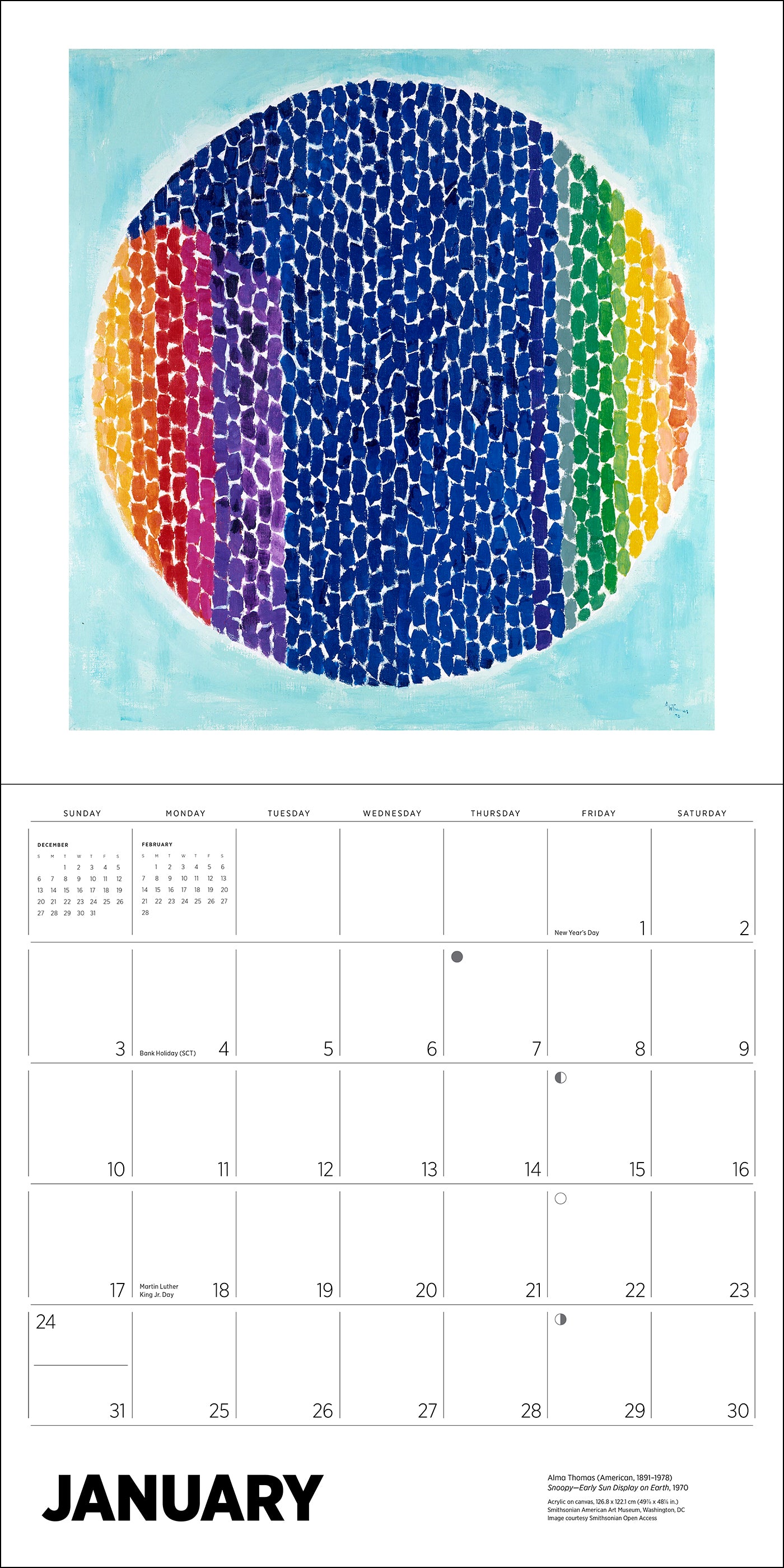 Alma Thomas 2027 Wall Calendar_Interior_1