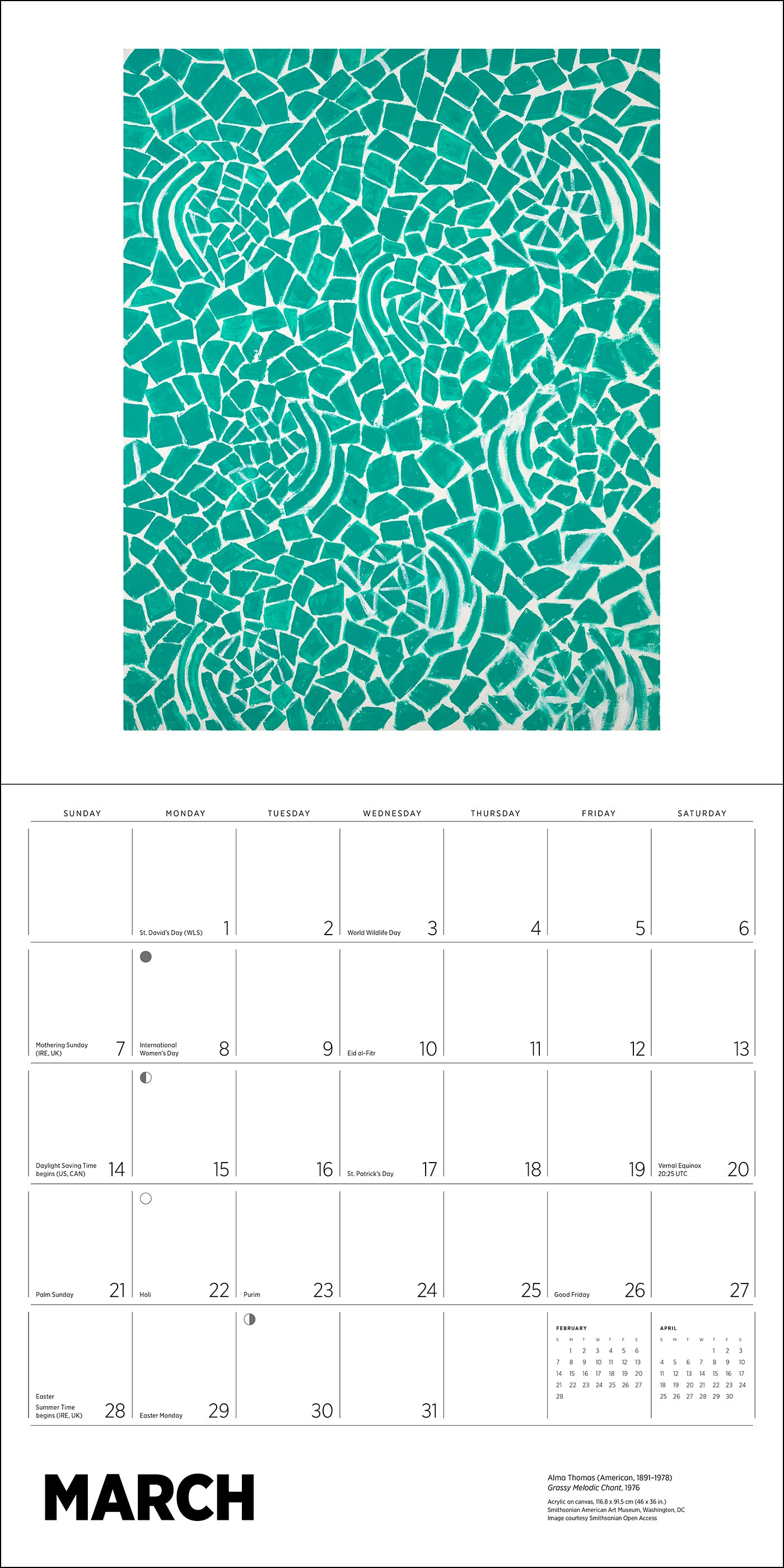 Alma Thomas 2027 Wall Calendar_Interior_3