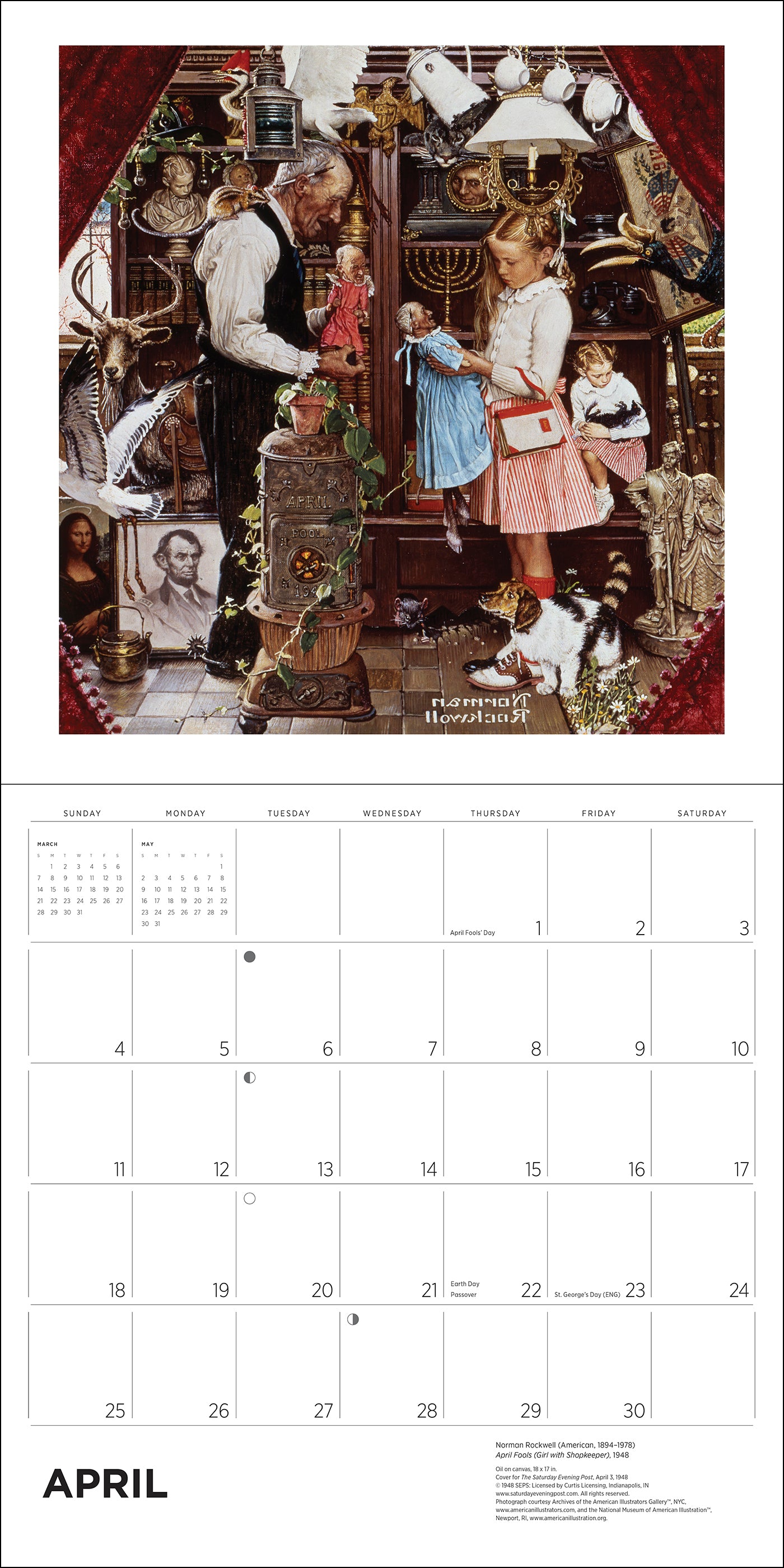 Norman Rockwell: The Saturday Evening Post 2027 Wall Calendar