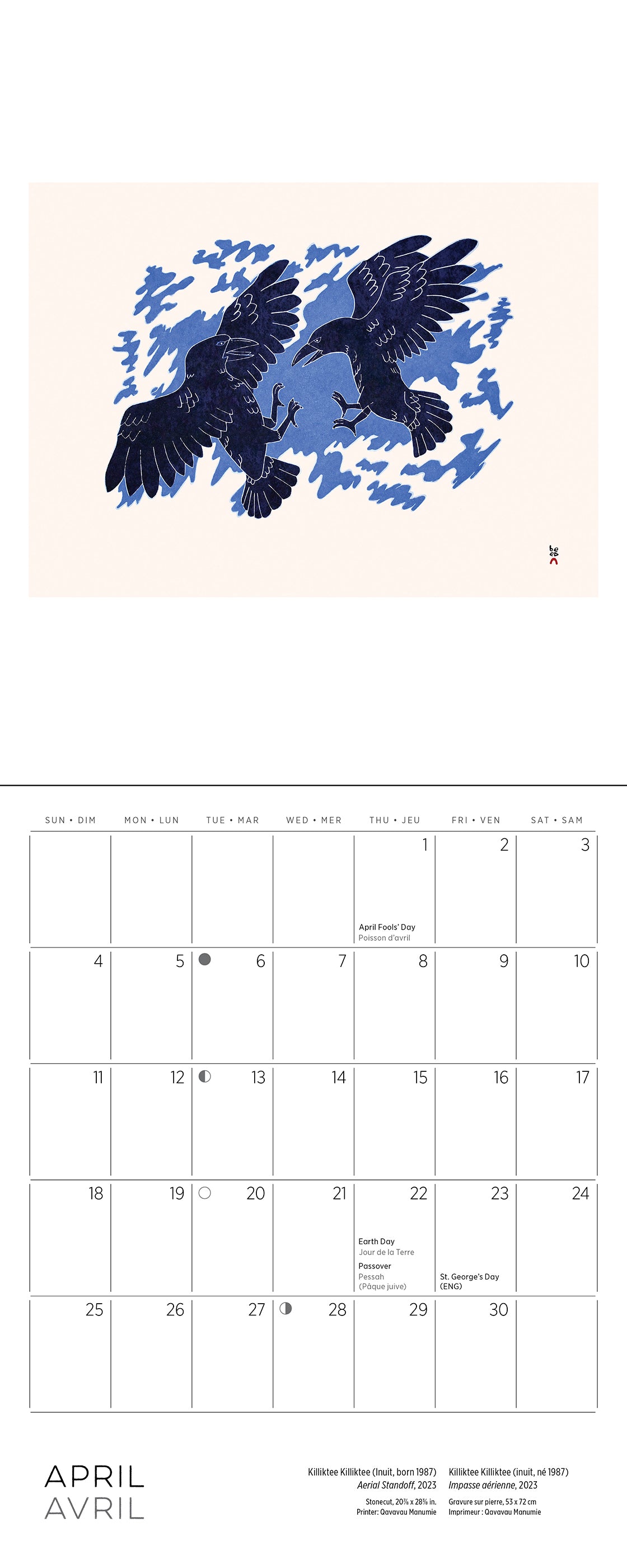 Inuit Art: Kinngait 2027 Mini Wall Calendar_Interior_3