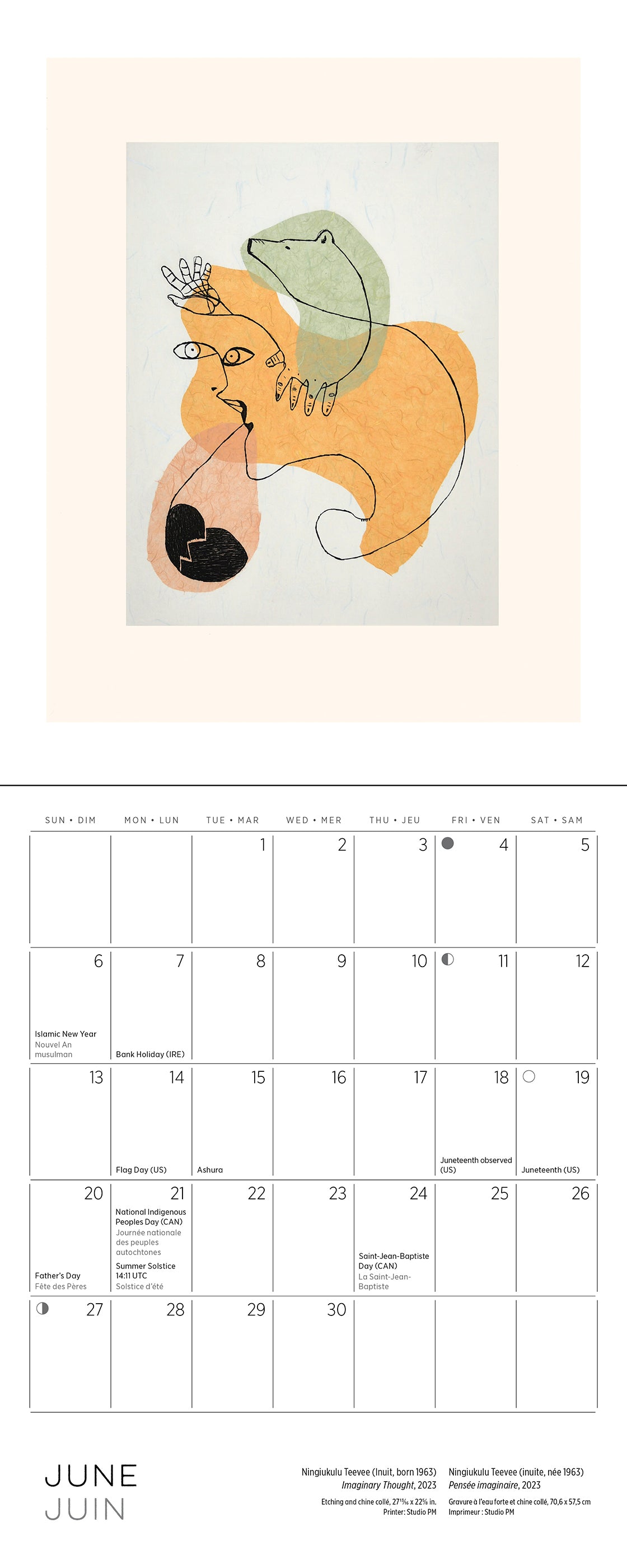 Inuit Art: Kinngait 2027 Mini Wall Calendar_Interior_5