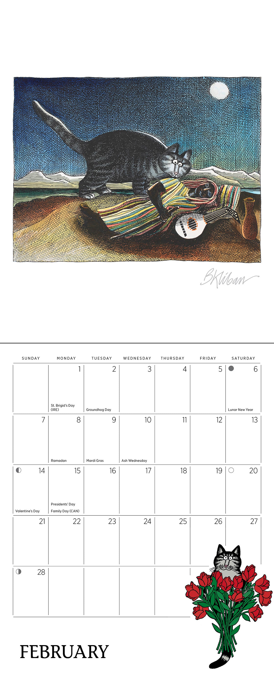 B. Kliban: CatCalendar 2027 Mini Wall Calendar_Interior_2