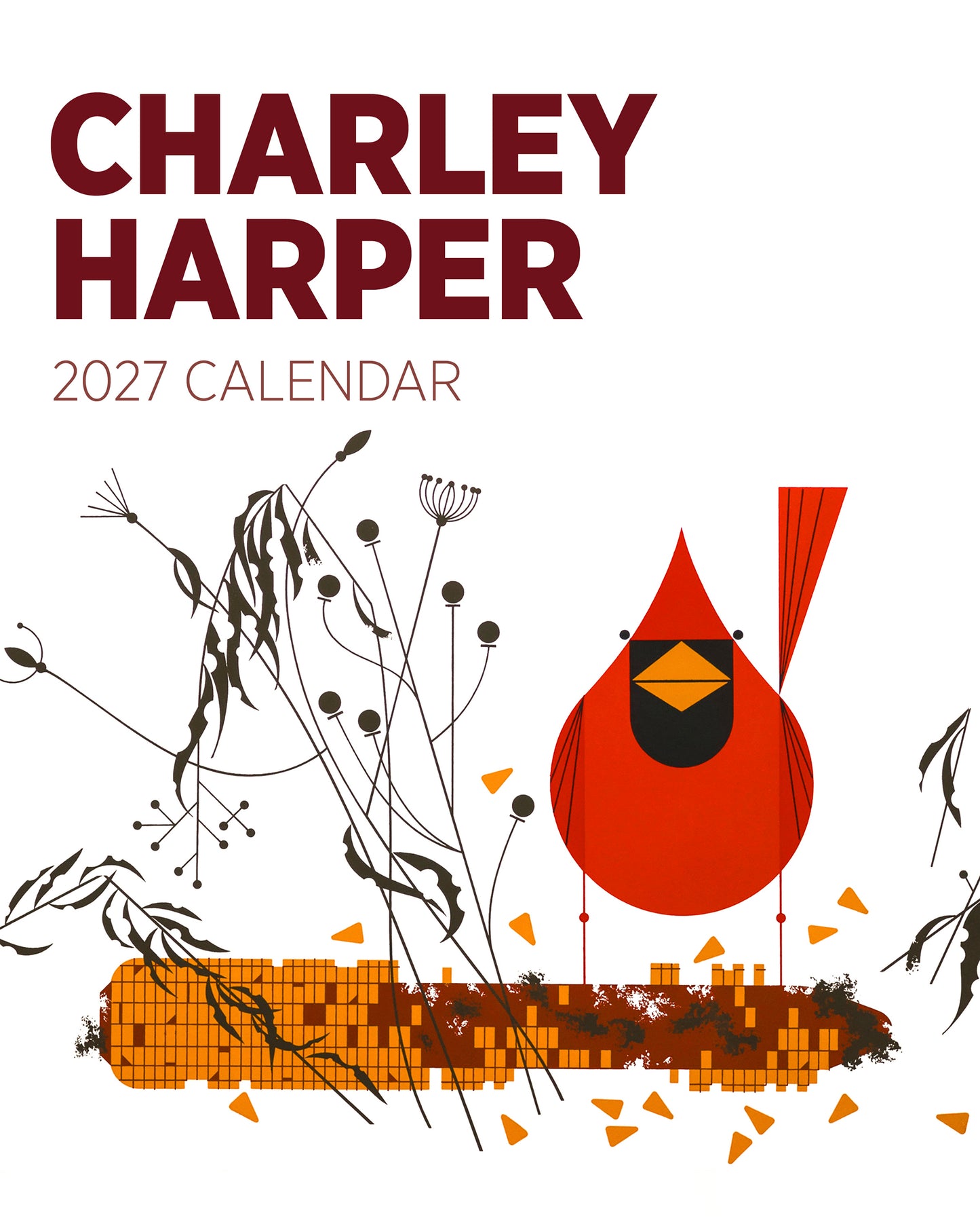 Charley Harper 2027 Mini Wall Calendar_Front_Flat
