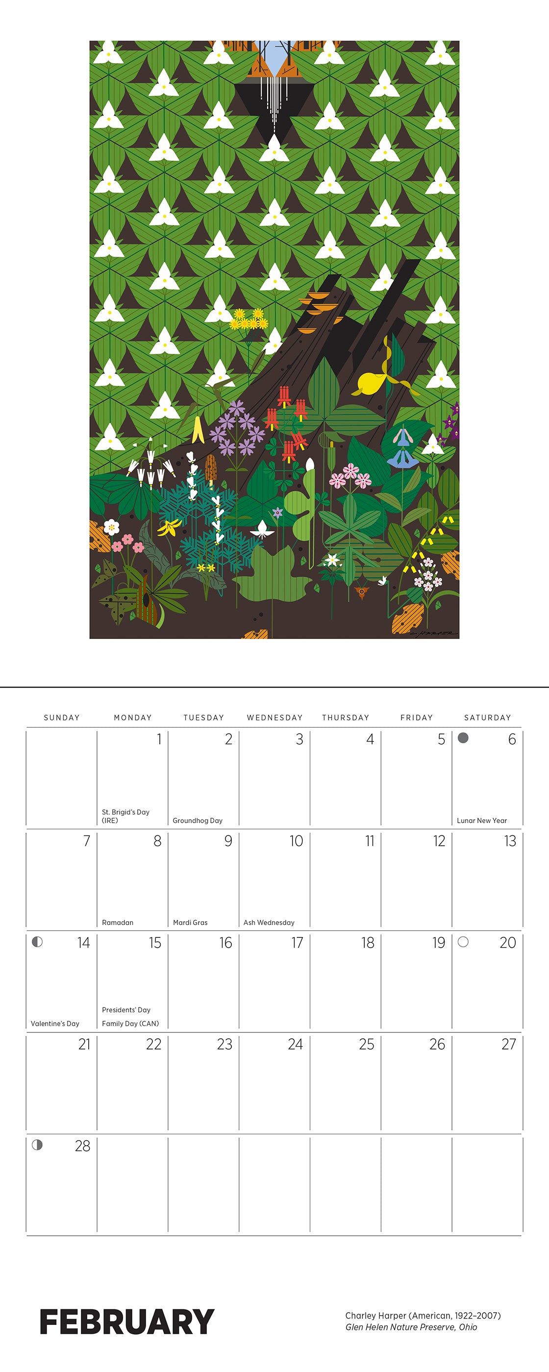 Charley Harper 2027 Mini Wall Calendar_Interior_1