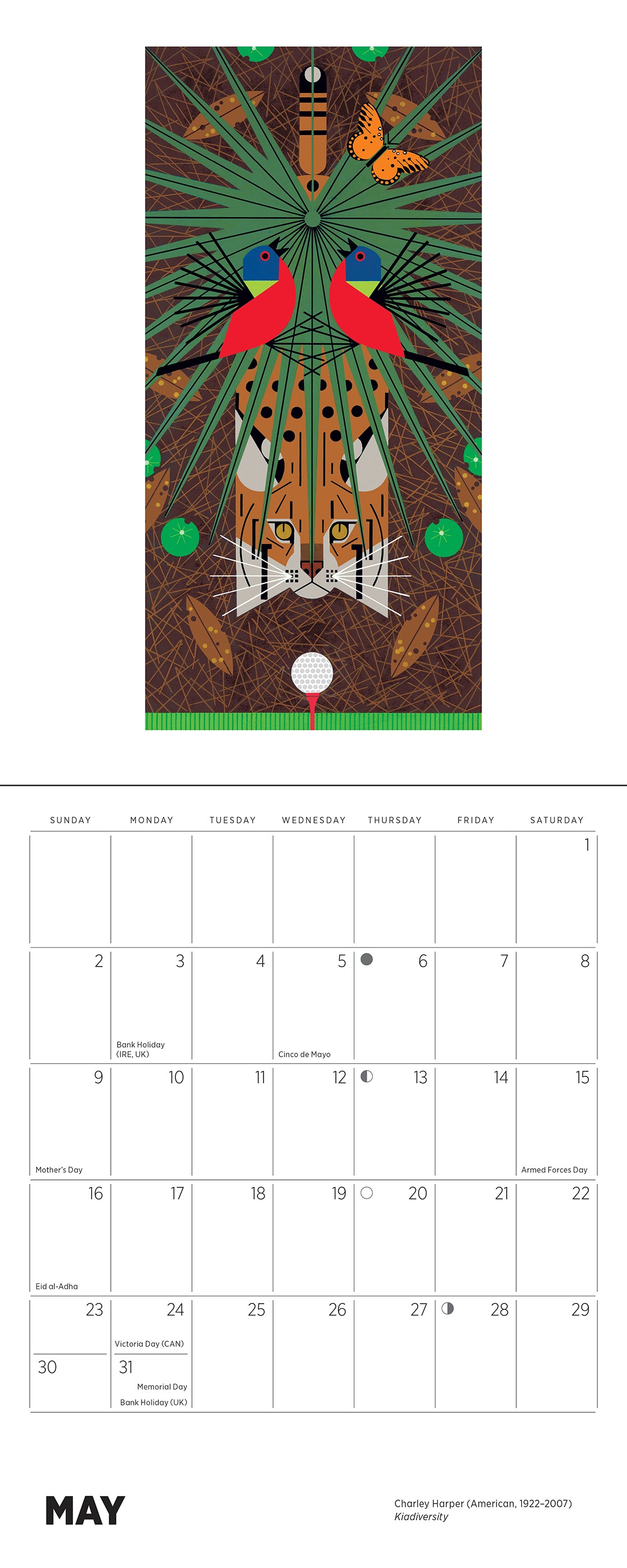 Charley Harper 2027 Mini Wall Calendar_Interior_4