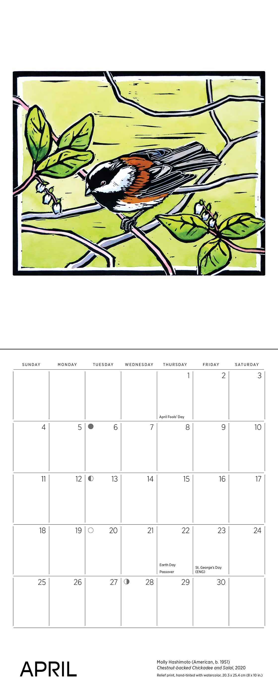 Molly Hashimoto: Wildlife 2027 Mini Wall Calendar_Interior_3