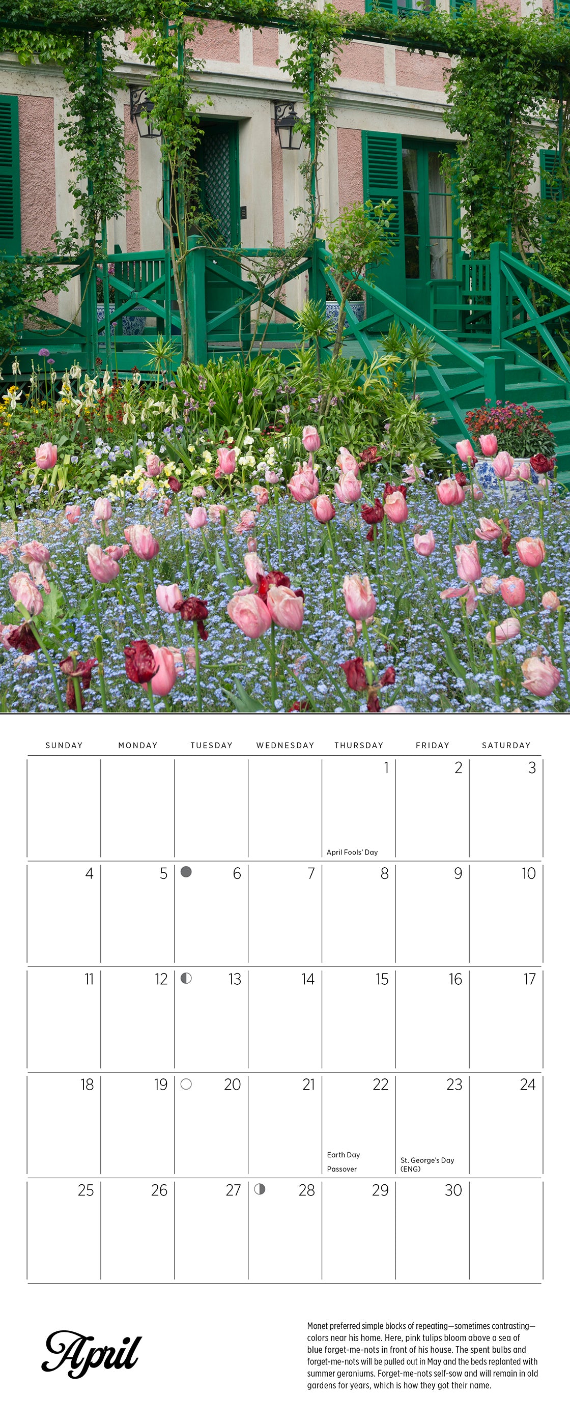 Monet's Passion: The Gardens at Giverny 2027 Mini Wall Calendar_Interior_4