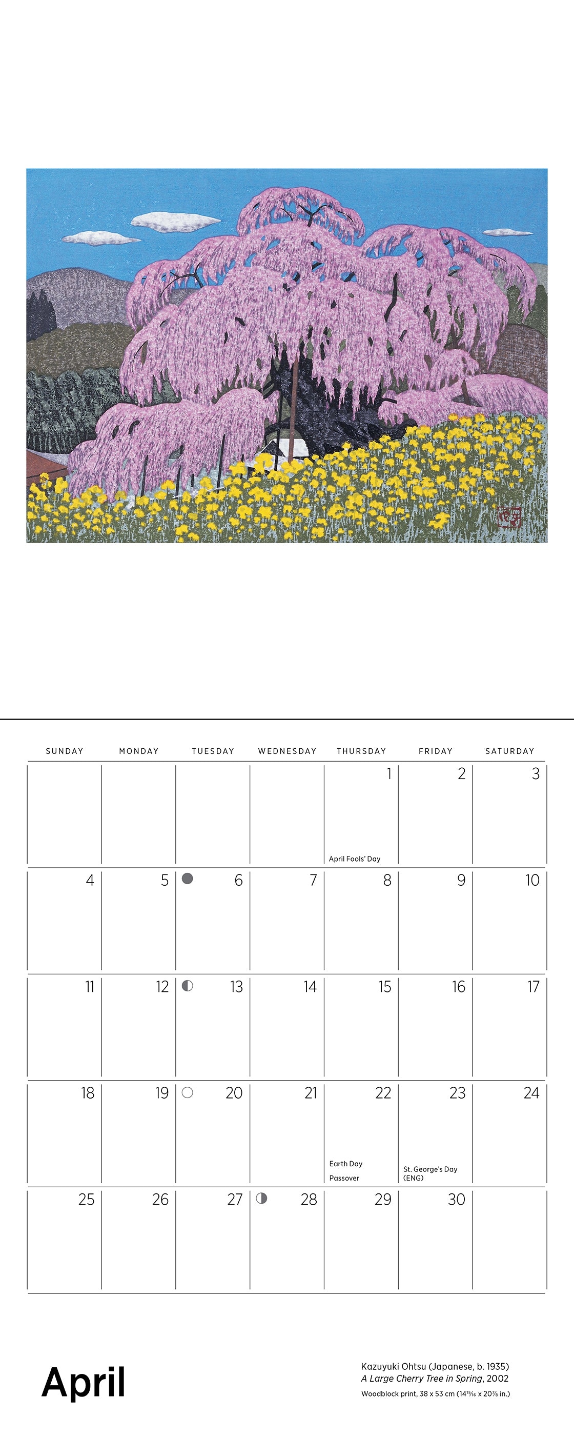 Serenity: Kazuyuki Ohtsu 2027 Mini Wall Calendar_Interior_4