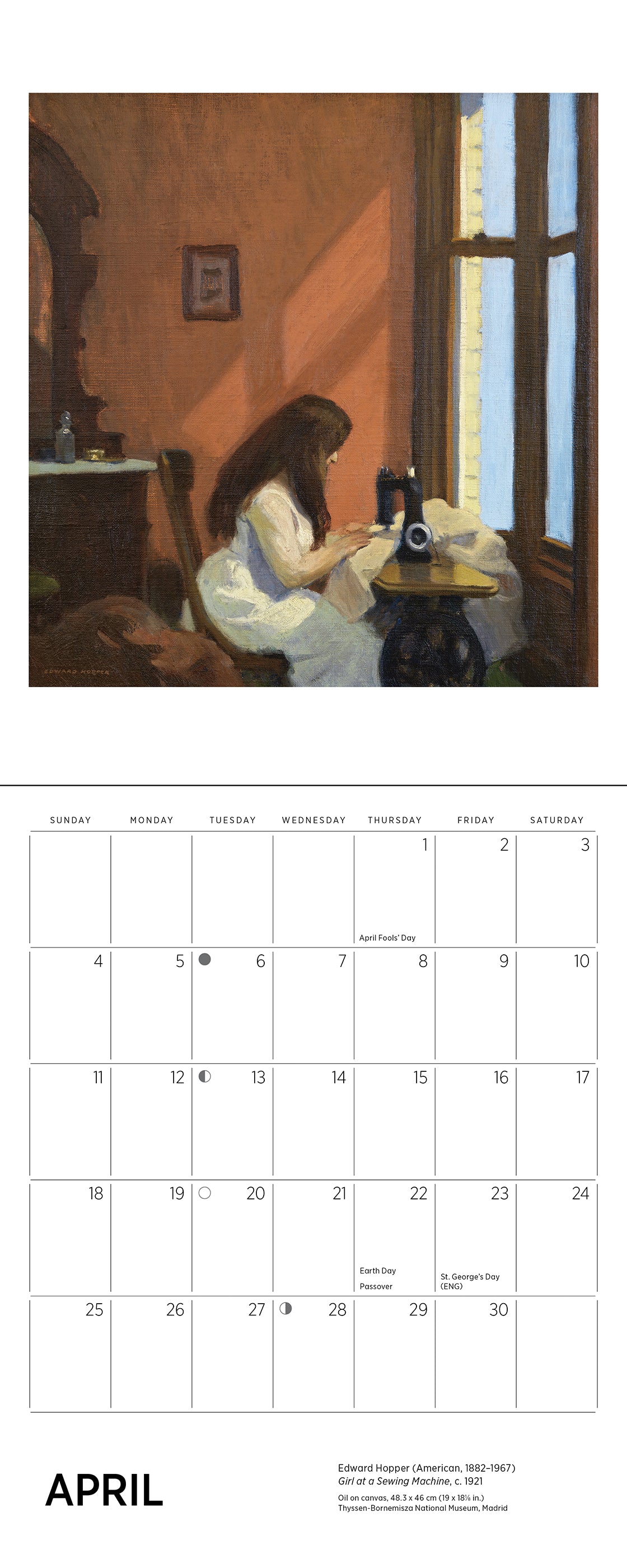 Edward Hopper 2027 Mini Wall Calendar_Interior_4