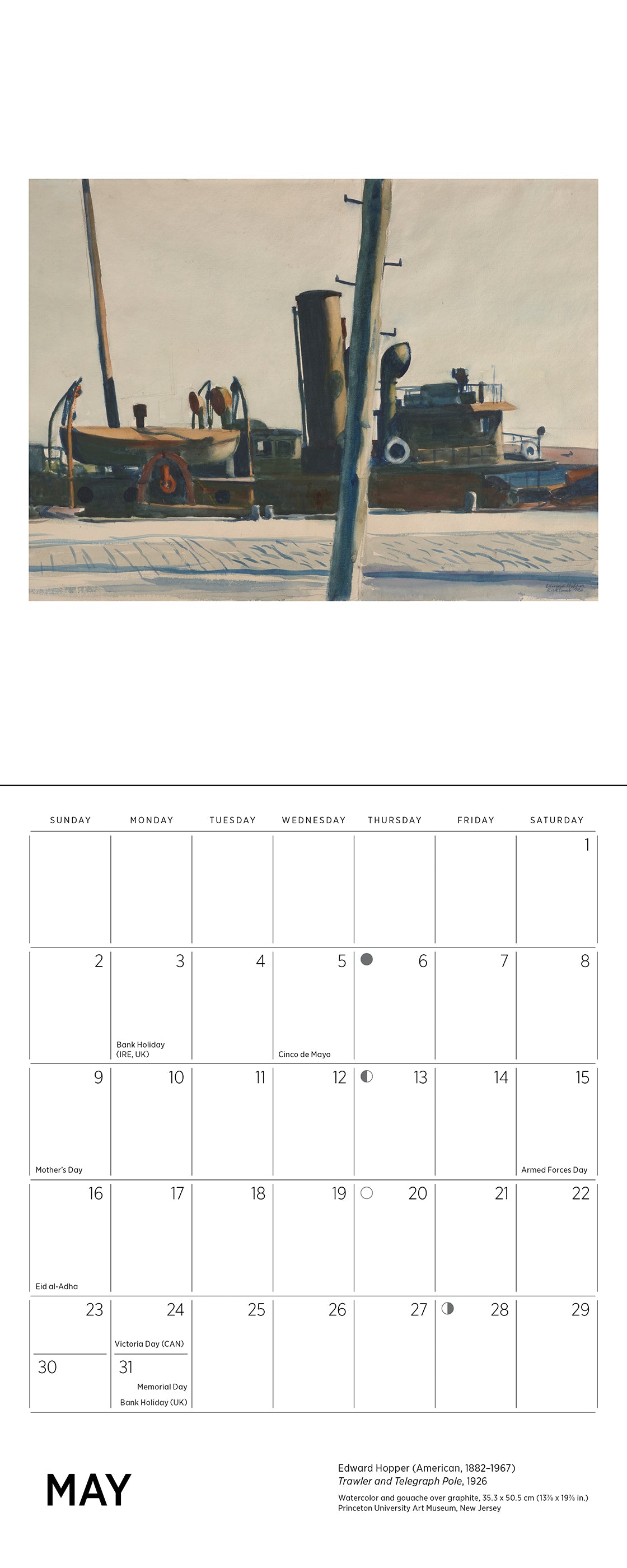 Edward Hopper 2027 Mini Wall Calendar_Interior_5