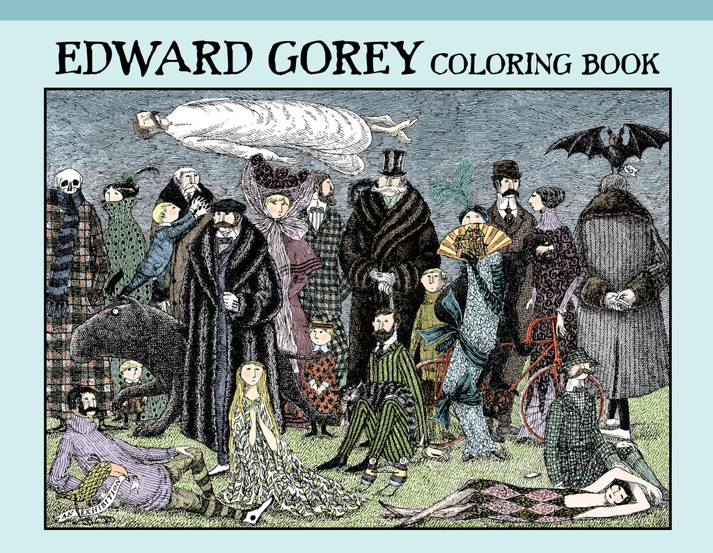 Edward Gorey Art sweat 絵本画家 Edward Gorey Coloring Book – Pomegranate