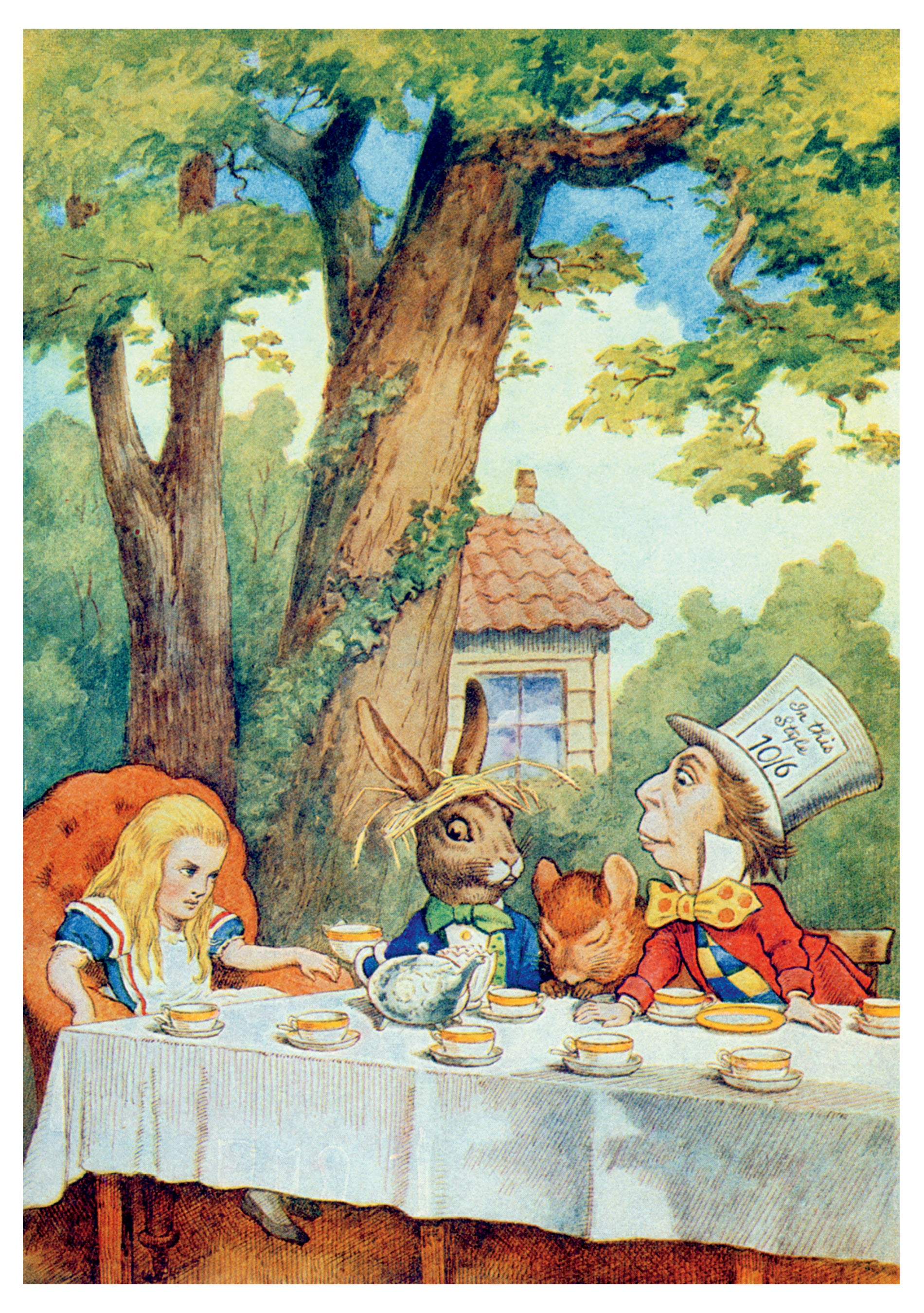 Sir John Tenniel: The Mad Hatter's Tea Party Birthday Card