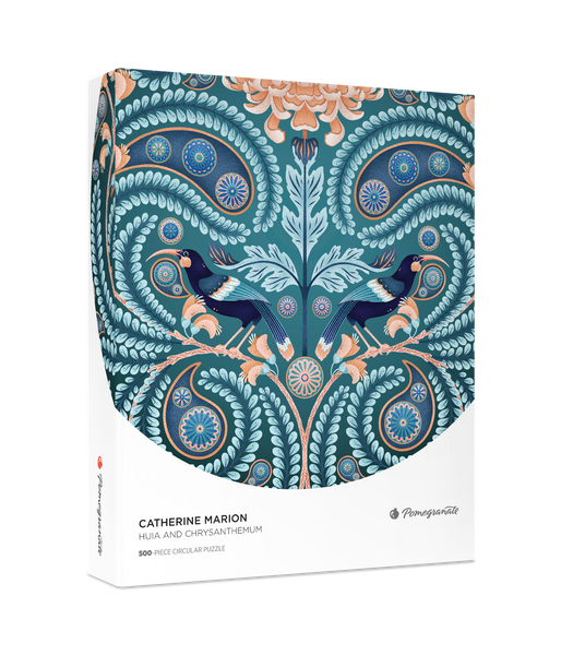 Catherine Marion: Huia and Chrysanthemum 500-Piece Circular Jigsaw