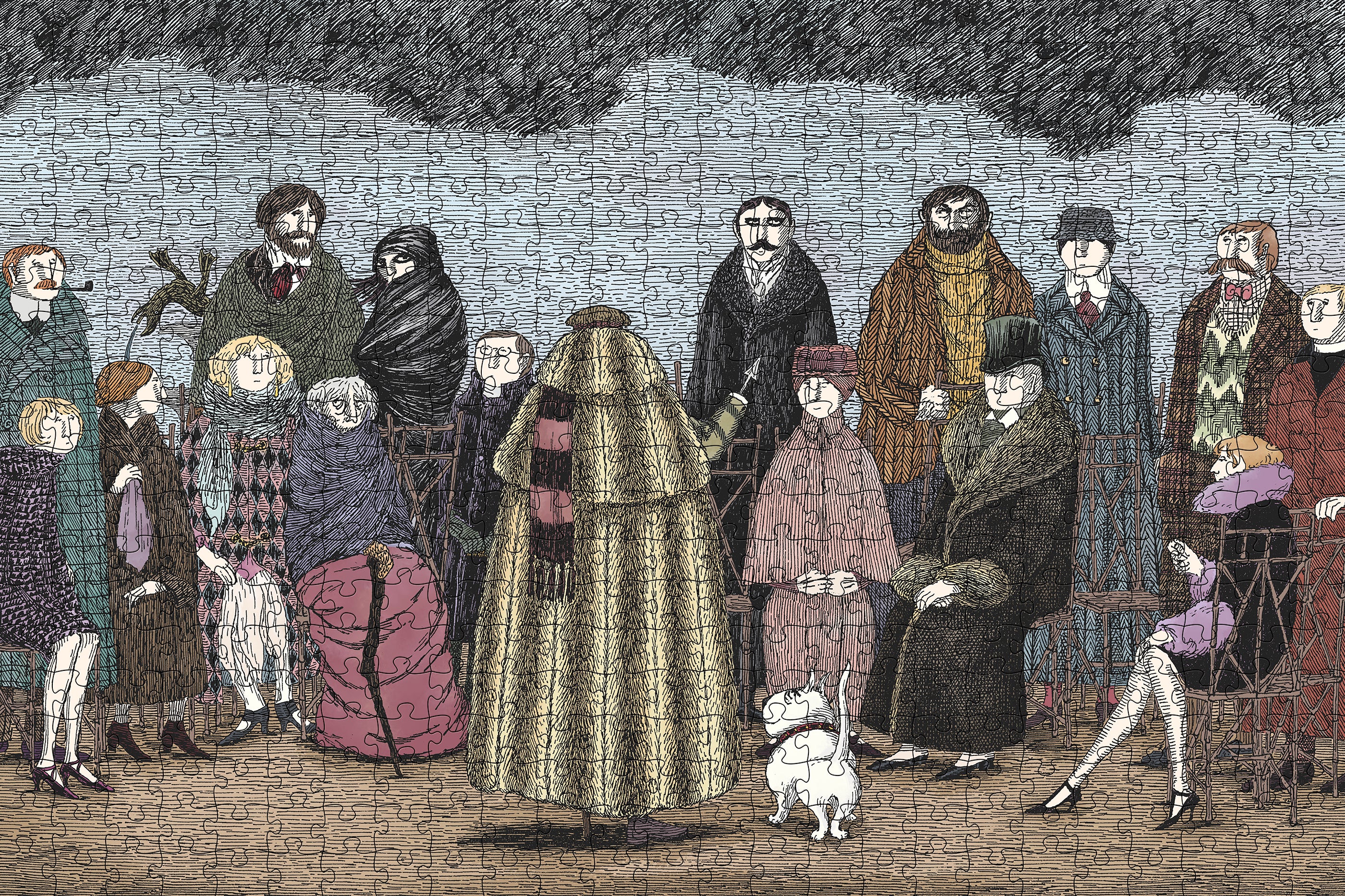 絵画 Girappy Edward Gorey: The Awdrey-Gore Legacy 500-Piece Jigsaw Puzzle