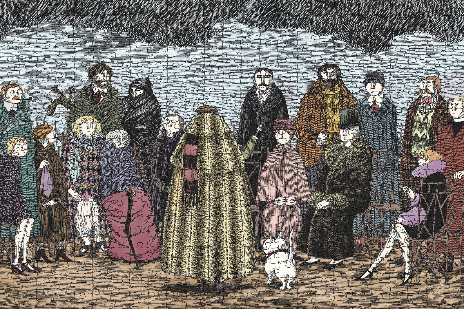 Edward Gorey: The Awdrey-Gore Legacy 500-Piece Jigsaw Puzzle_Zoom