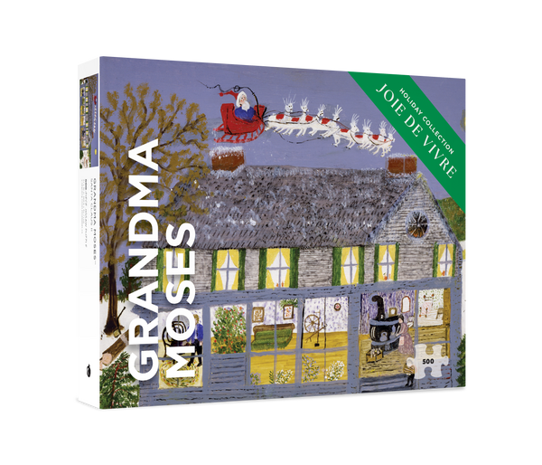 Grandma Moses: Santa Claus II 500-Piece Puzzle – Pomegranate