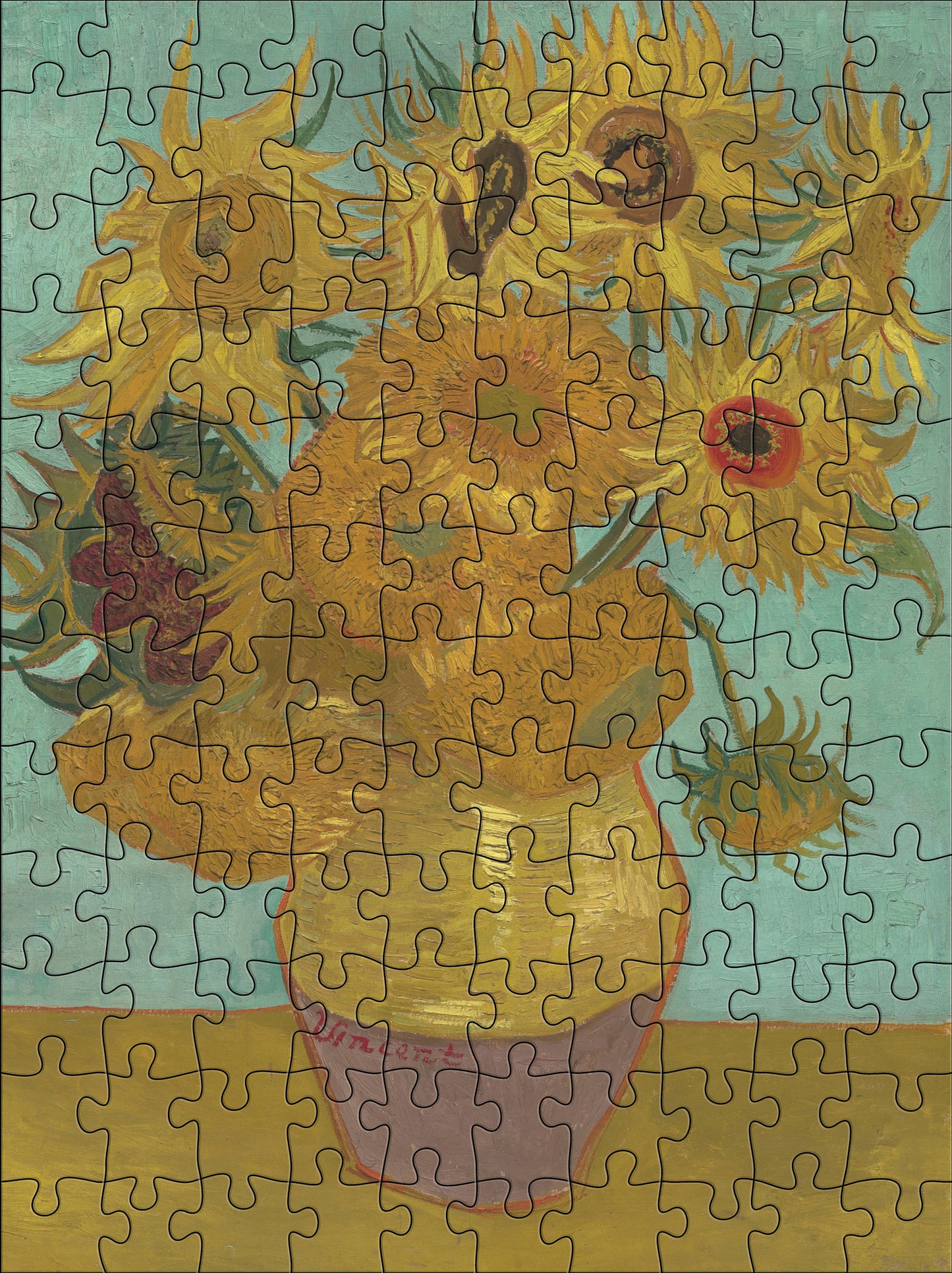 Vincent van Gogh 120-Piece Double-Sided Jigsaw Puzzle Set_Interior_3