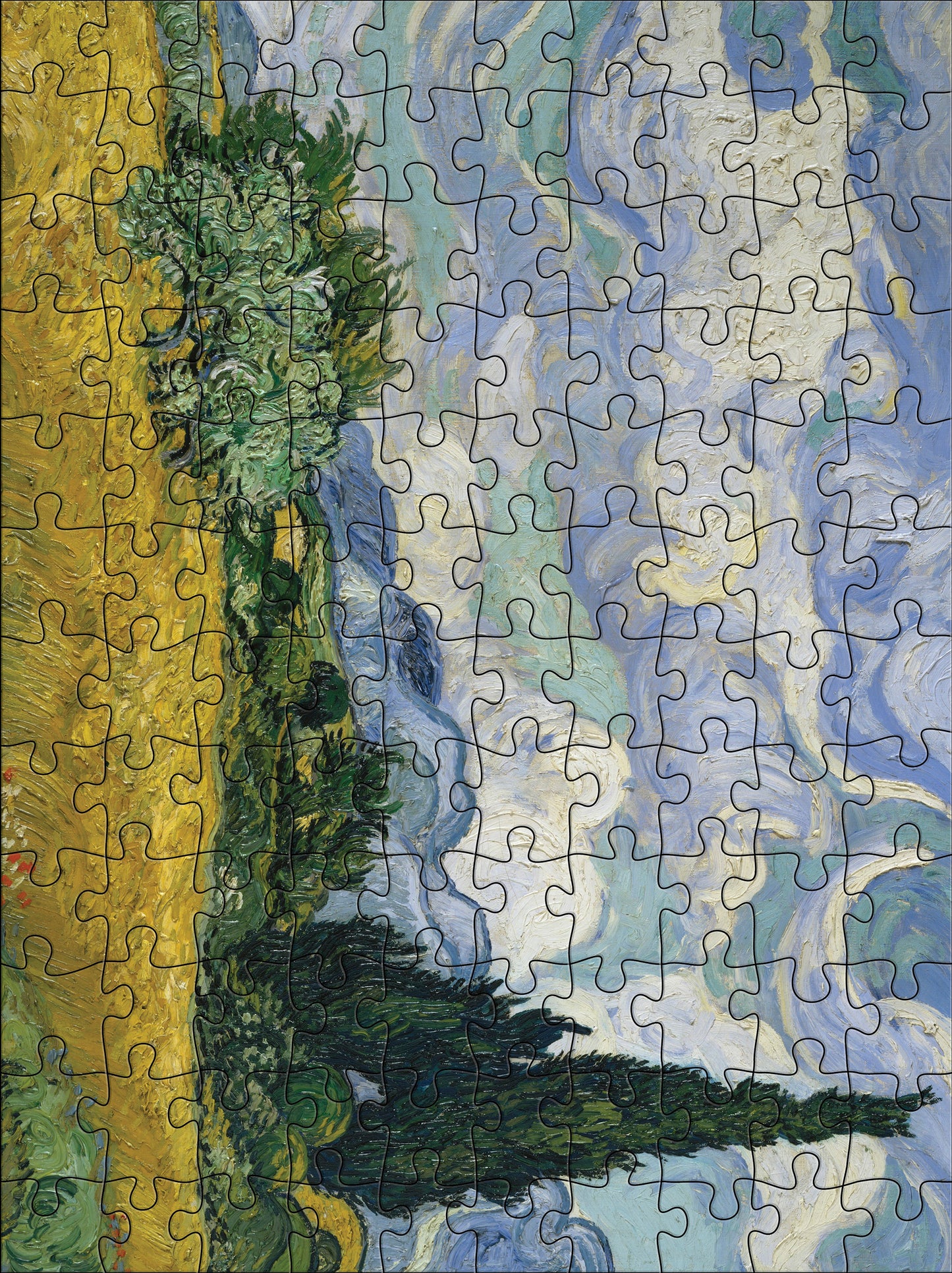 Vincent van Gogh 120-Piece Double-Sided Jigsaw Puzzle Set_Interior_4