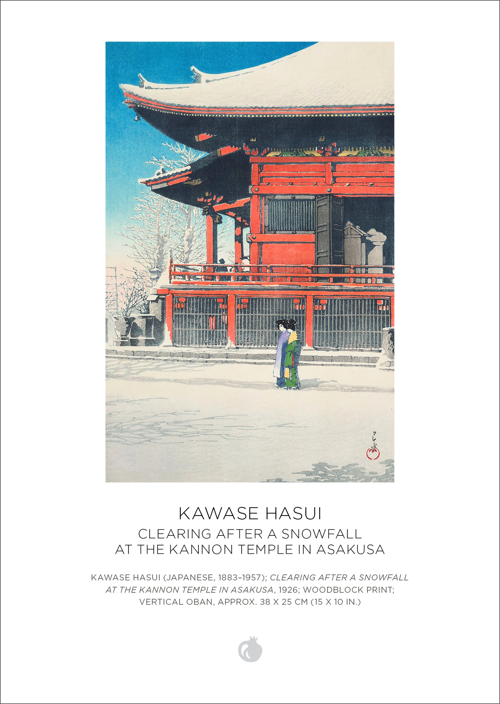 Kawase Hasui: Snowfall 120-Piece Double-Sided Jigsaw Puzzle Set_Back_Multipiece