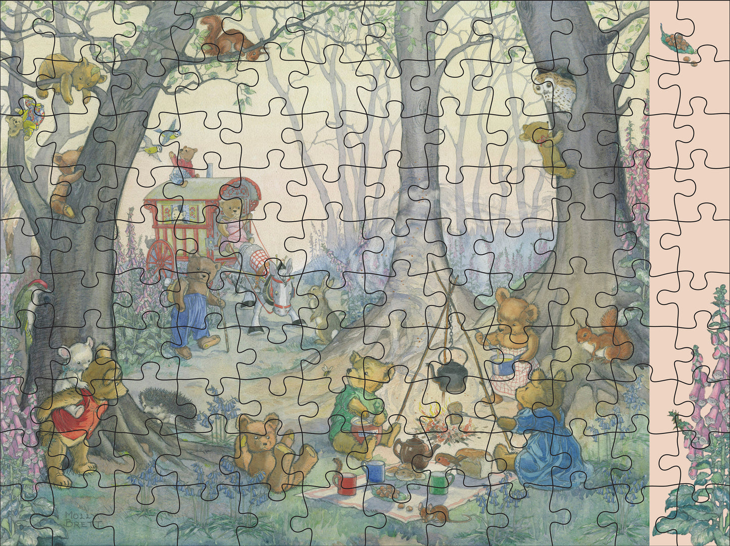 Molly Brett: Woodland Adventures 120-Piece Double-Sided Jigsaw Puzzle Set_Interior_2