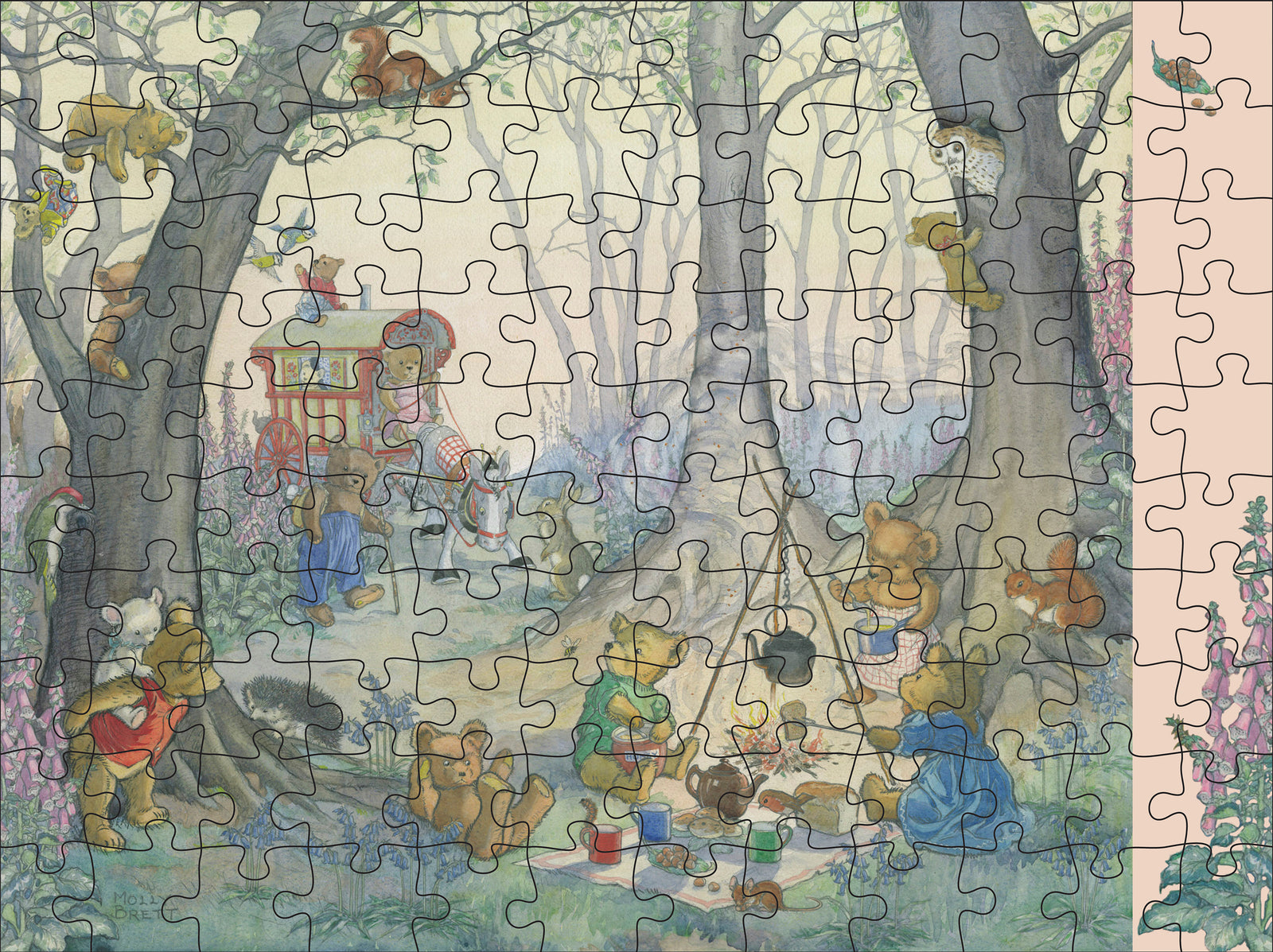 Molly Brett: Woodland Adventures 120-Piece Double-Sided Jigsaw Puzzle Set_Interior_2
