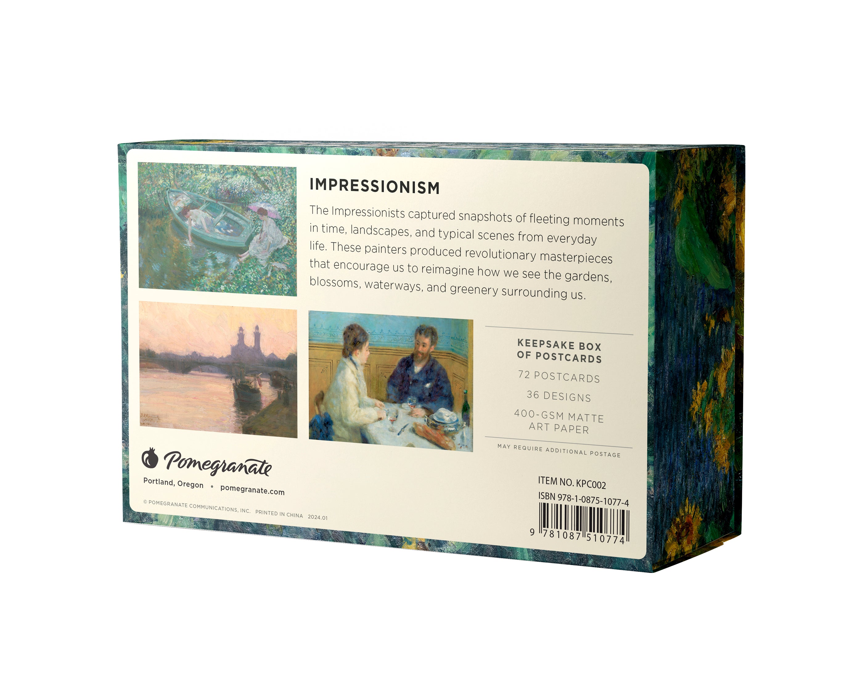 Impressionism Keepsake Boxed Postcards – Pomegranate