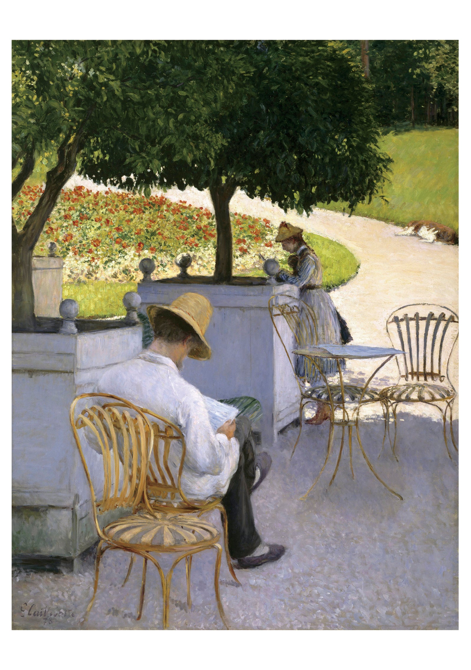 Gustave Caillebotte: The Orange Trees Notecard_Front_Flat